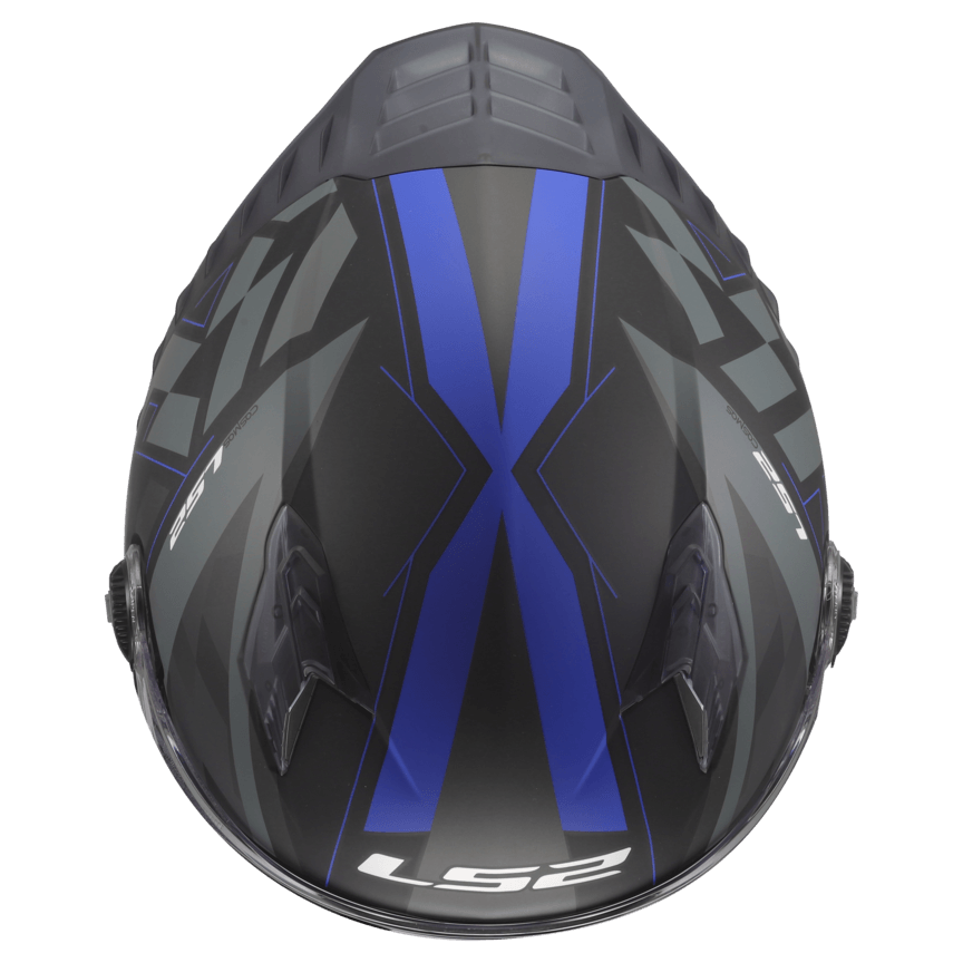 Casco LS2 816 Cosmos Paskal Negro / Azul / Mate