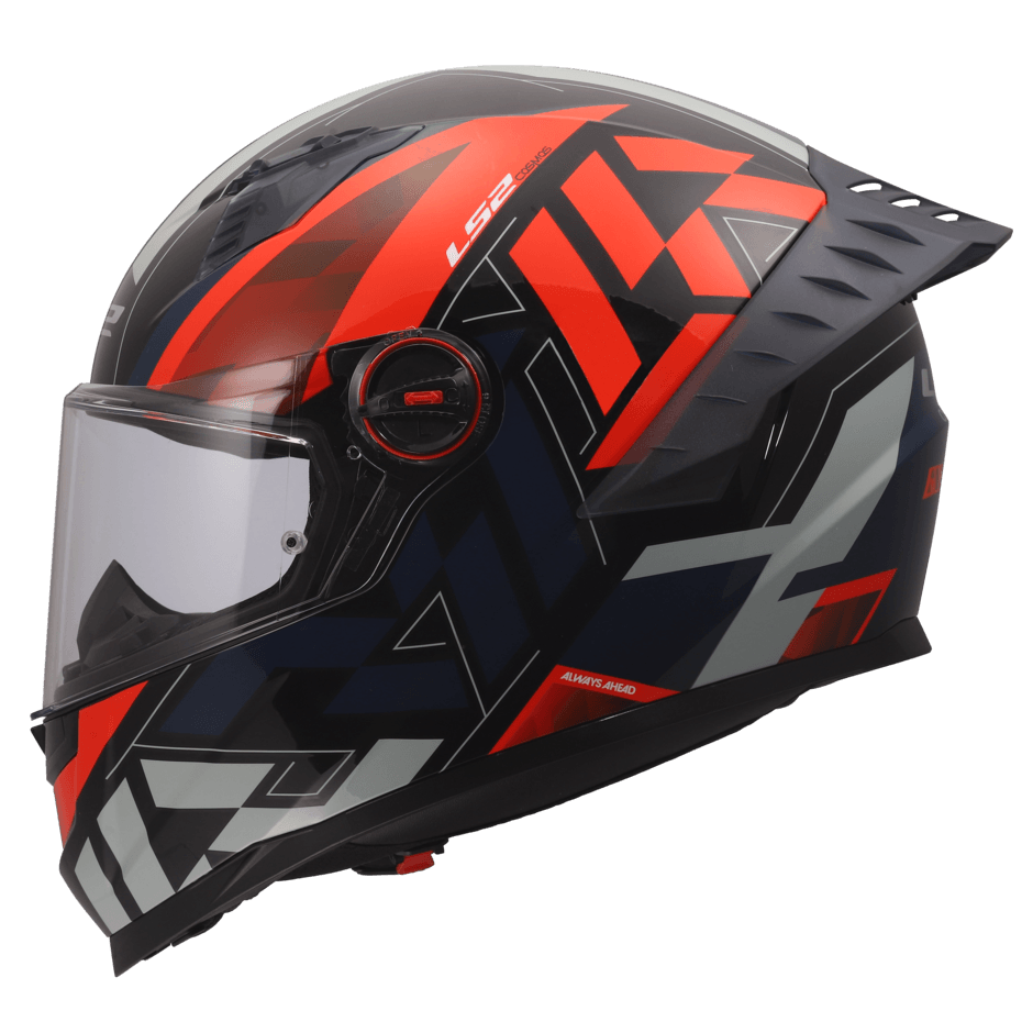 Casco LS2 816 Cosmos Paskal Negro / Rojo / Mate