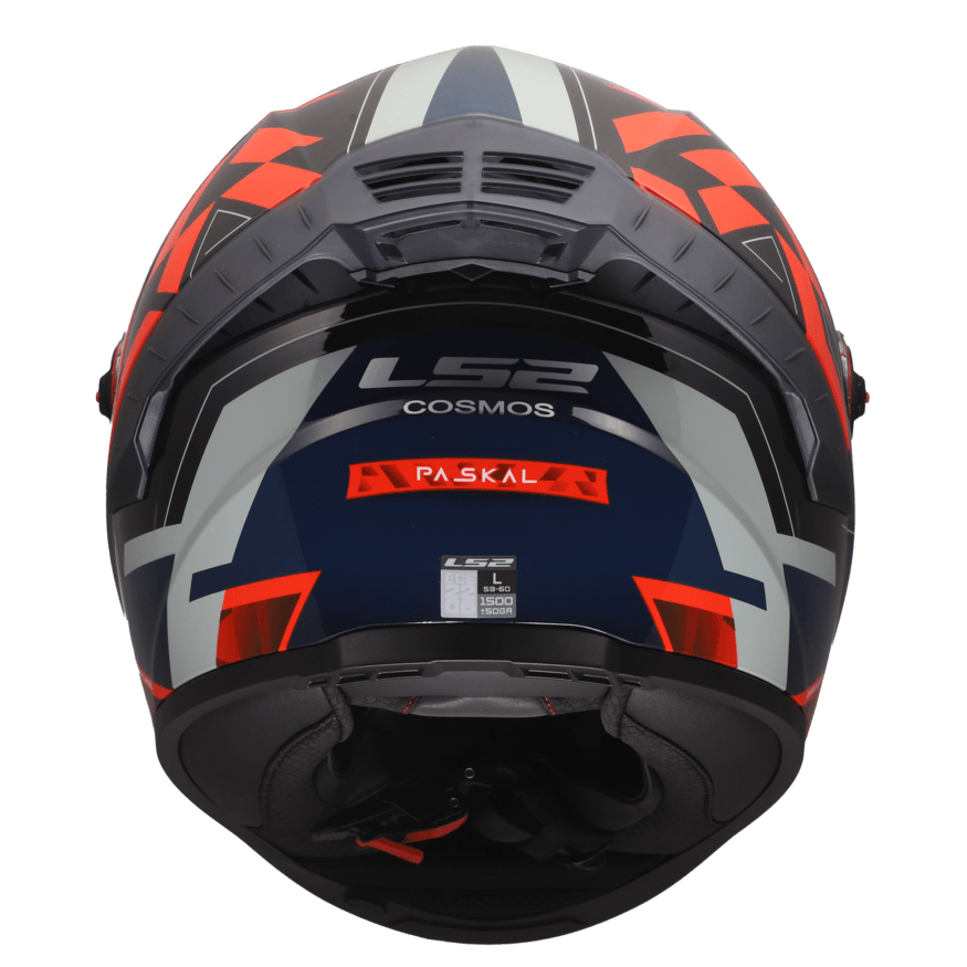 Casco LS2 816 Cosmos Paskal Negro / Rojo / Mate