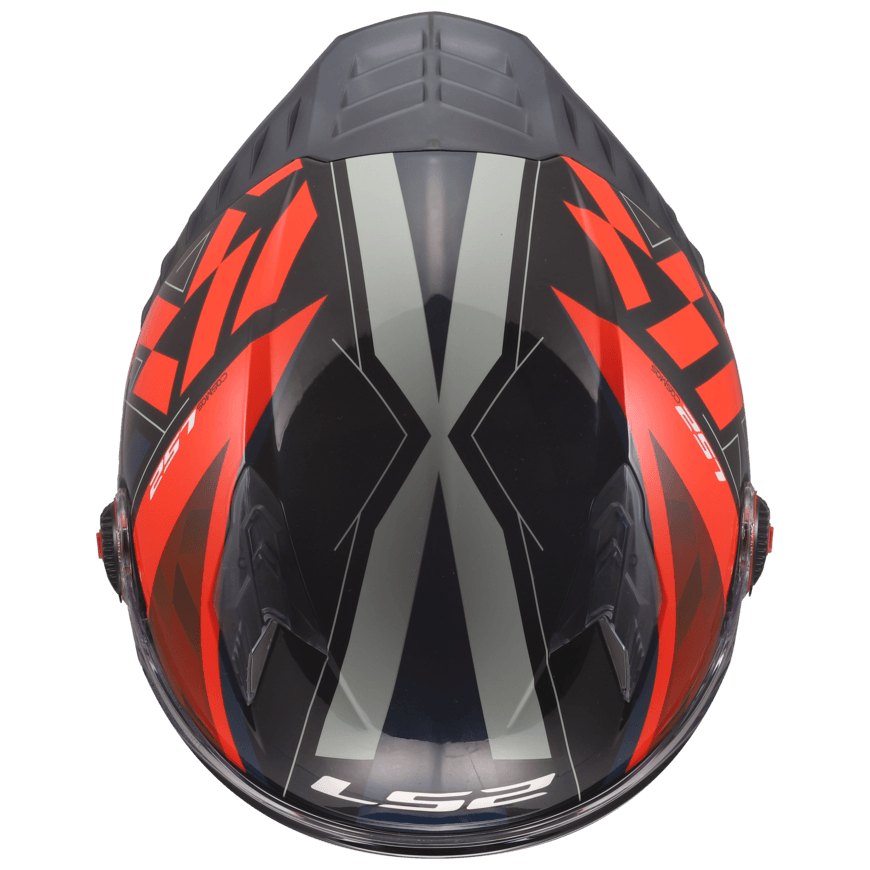 Casco LS2 816 Cosmos Paskal Negro / Rojo / Mate