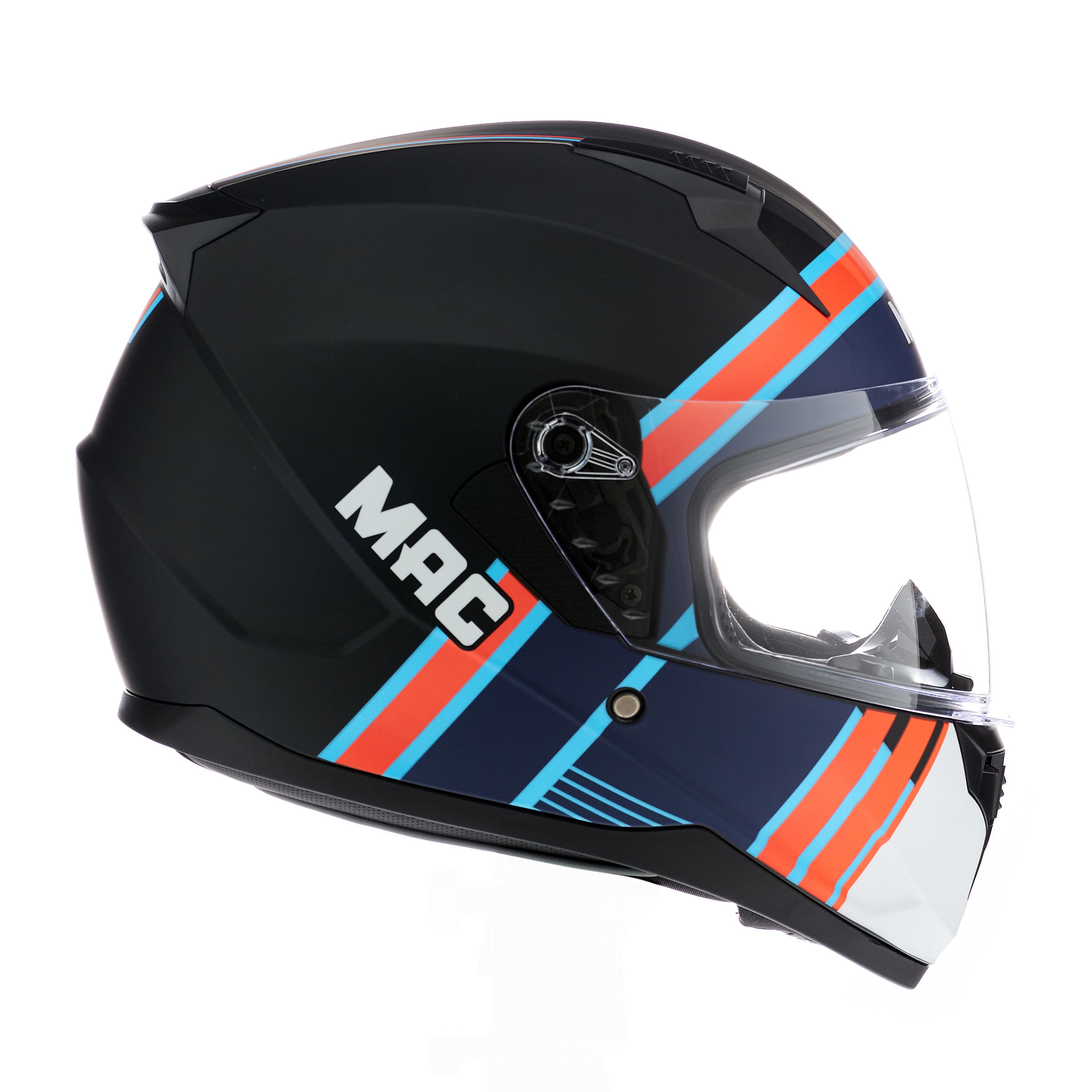 Casco MAC 067 Bass Spoon Celeste / Negro / Mate