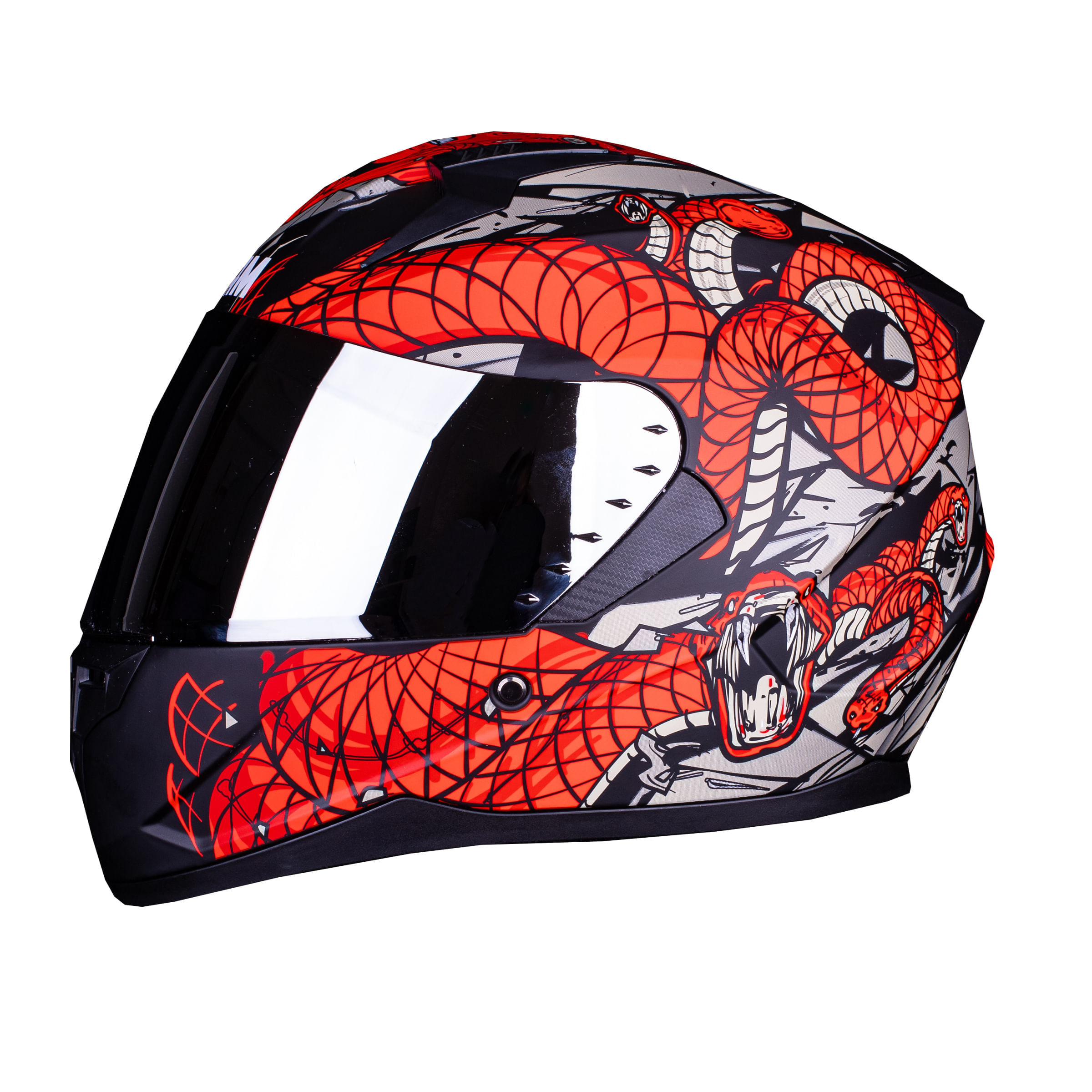 Casco MAC 067 Bass Snake Edición Limitada Rojo / Mate