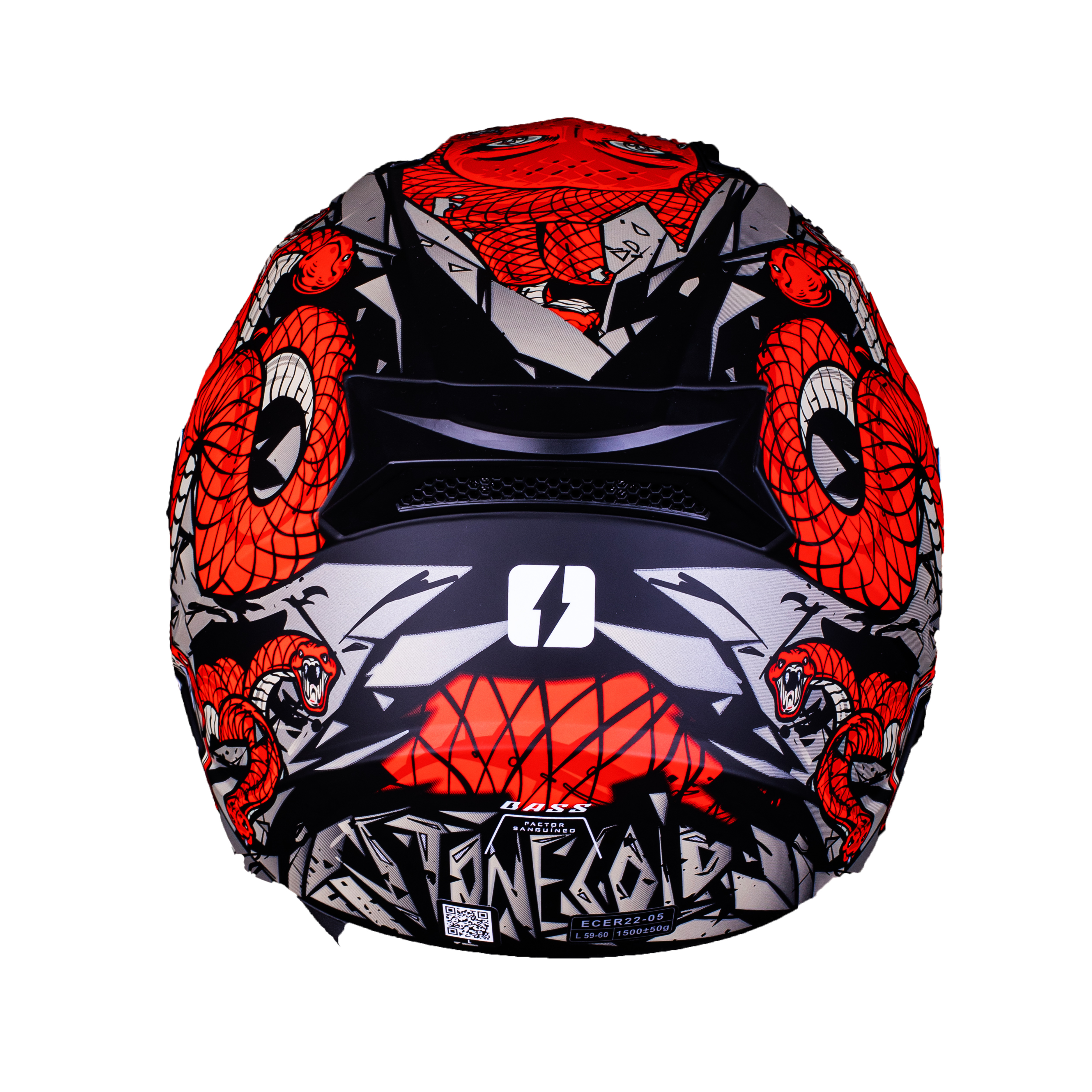 Casco MAC 067 Bass Snake Edición Limitada Rojo / Mate