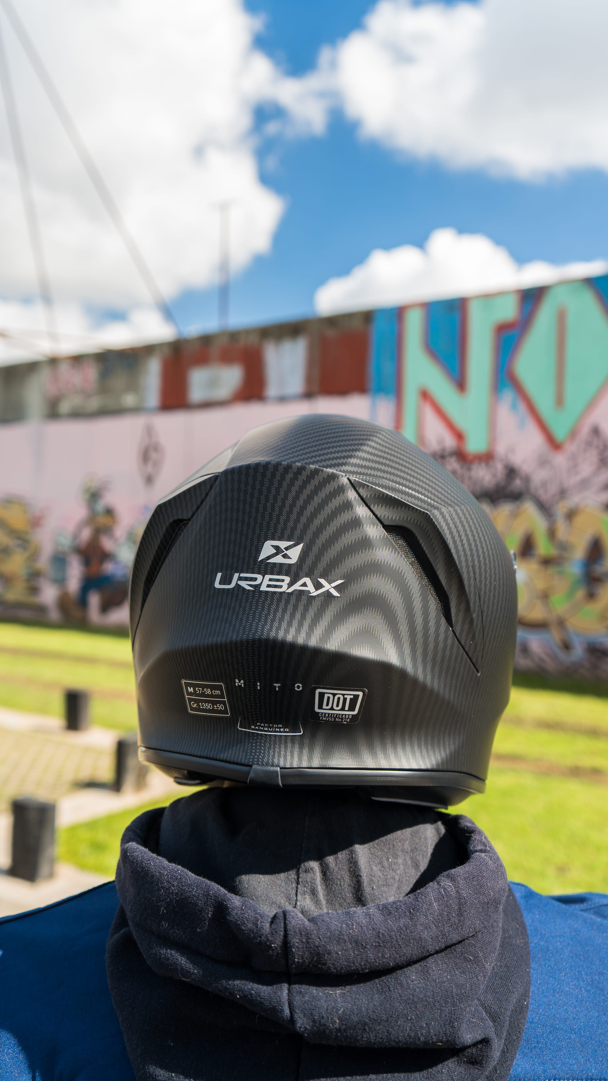Casco Urbax 018 Mito Complot Negro / Mate