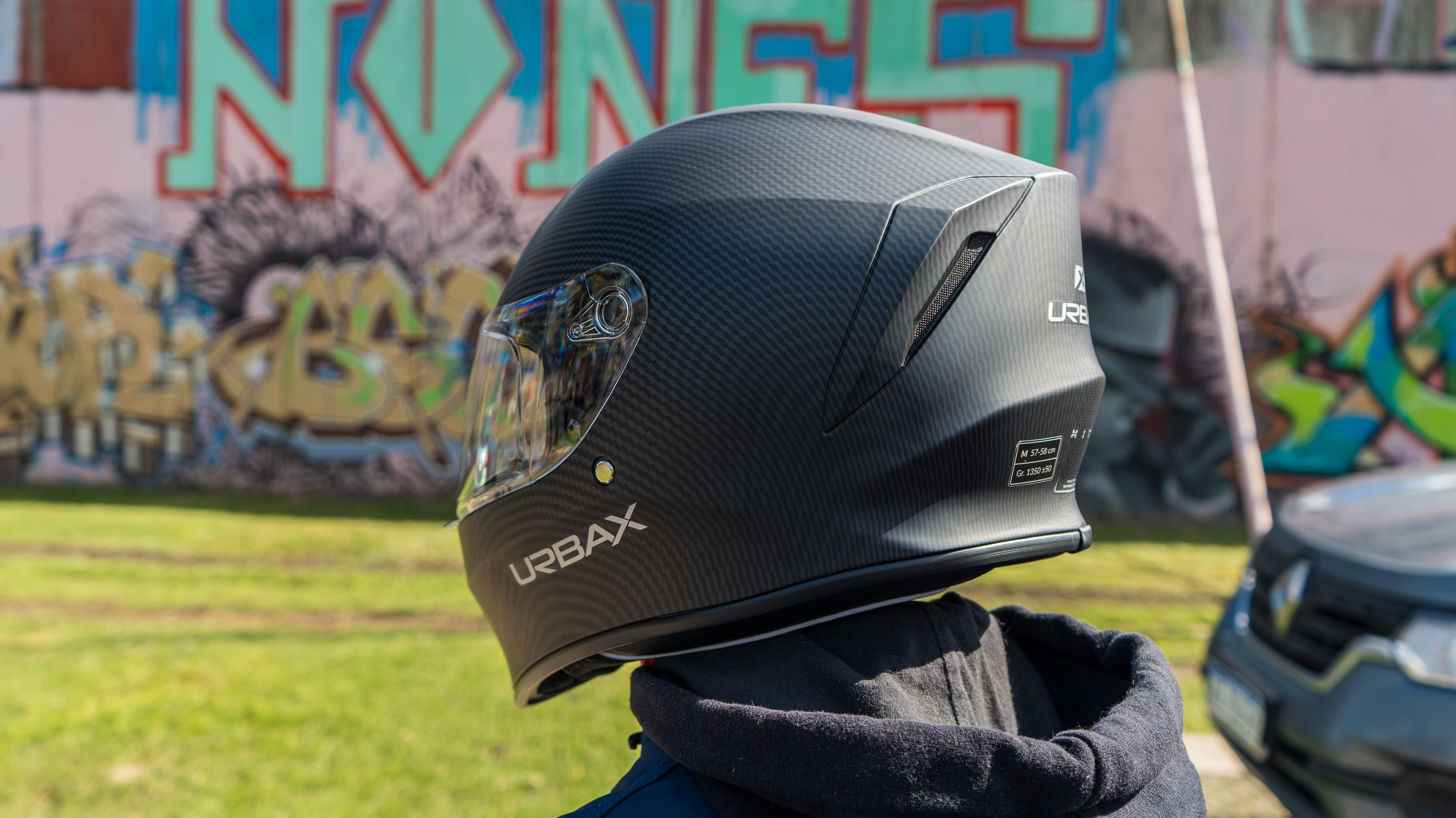 Casco Urbax 018 Mito Complot Negro / Mate
