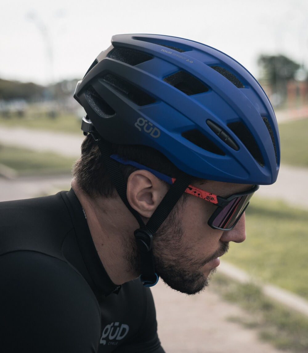 Casco GUD Sprint II Negro / Azul / Mate