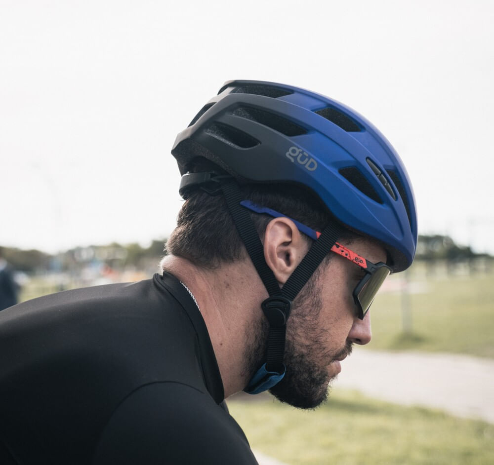 Casco GUD Sprint II Negro / Azul / Mate