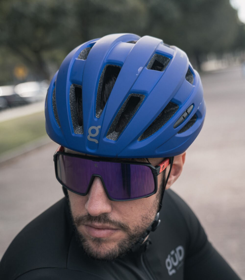 Casco GUD Sprint II Negro / Azul / Mate