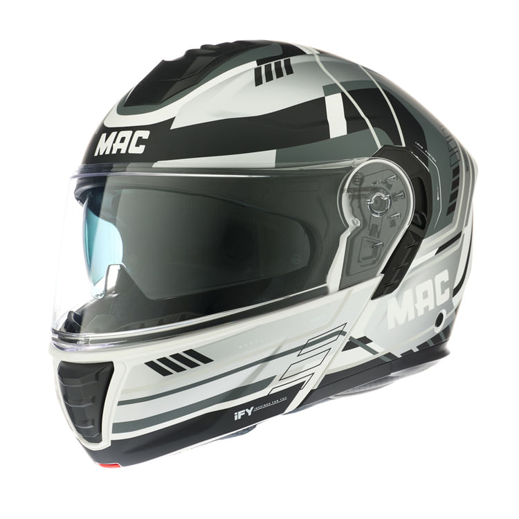 Casco MAC 917 Onyx Pulse Plateado / Negro / Mate
