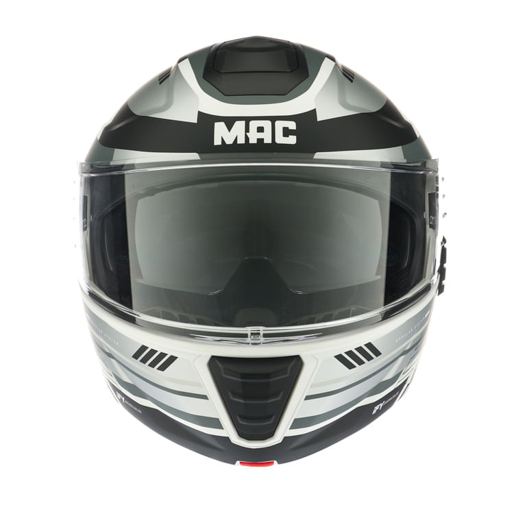 Casco MAC 917 Onyx Pulse Plateado / Negro / Mate