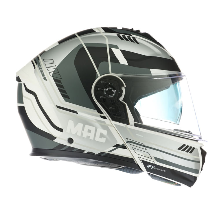 Casco MAC 917 Onyx Pulse Plateado / Negro / Mate