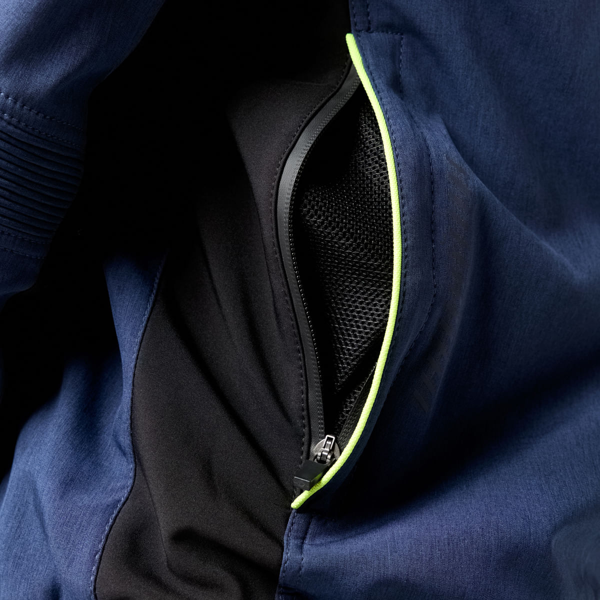 Campera NTO Zip Hoddie Zero Evo Hombre Negro / Azul
