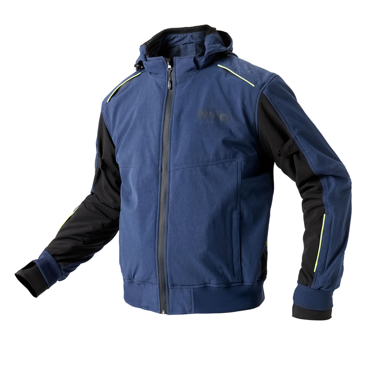 Campera NTO Zip Hoddie Zero Evo Hombre Negro / Azul