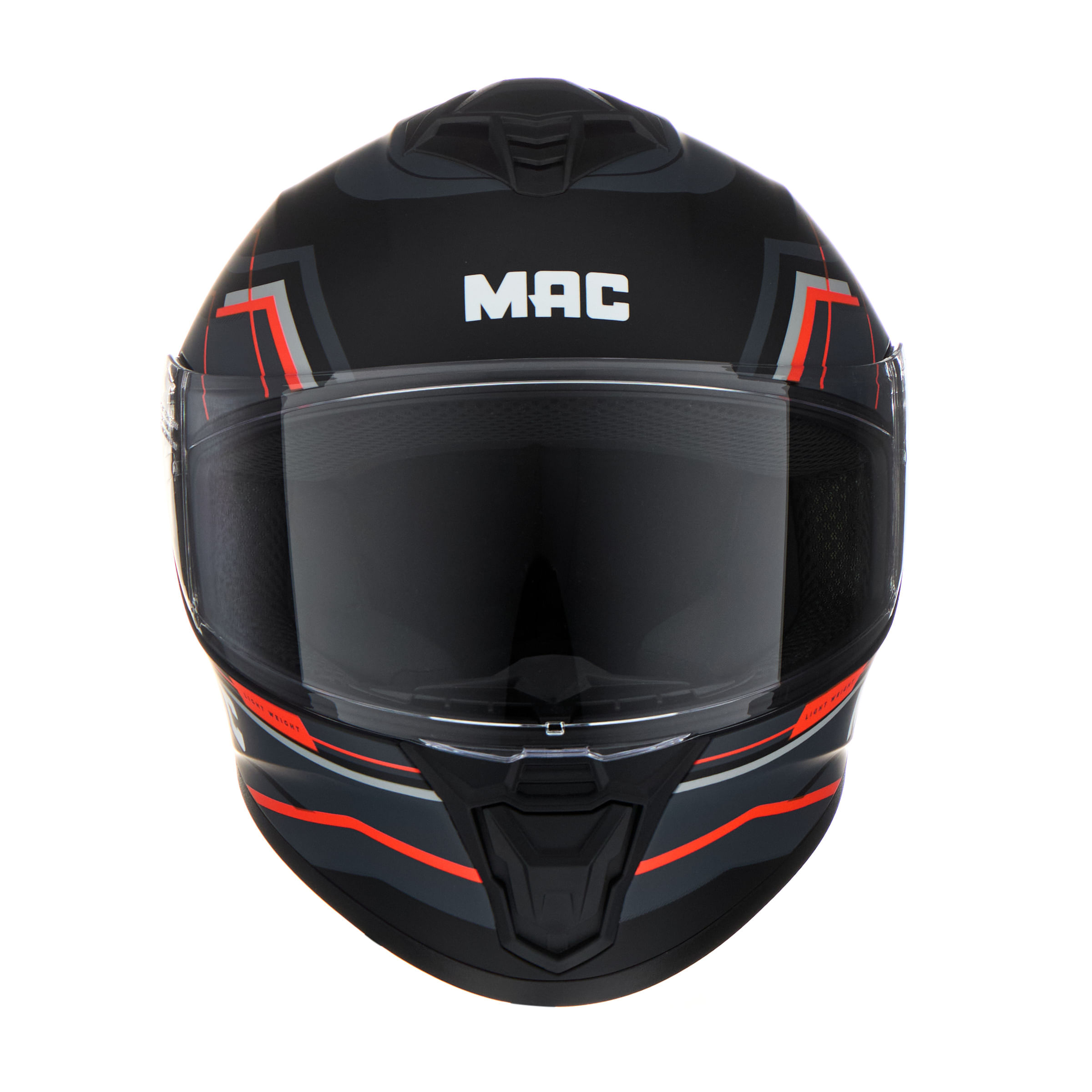 Casco MAC 801 Starter Renner Gris / Naranja / Mate