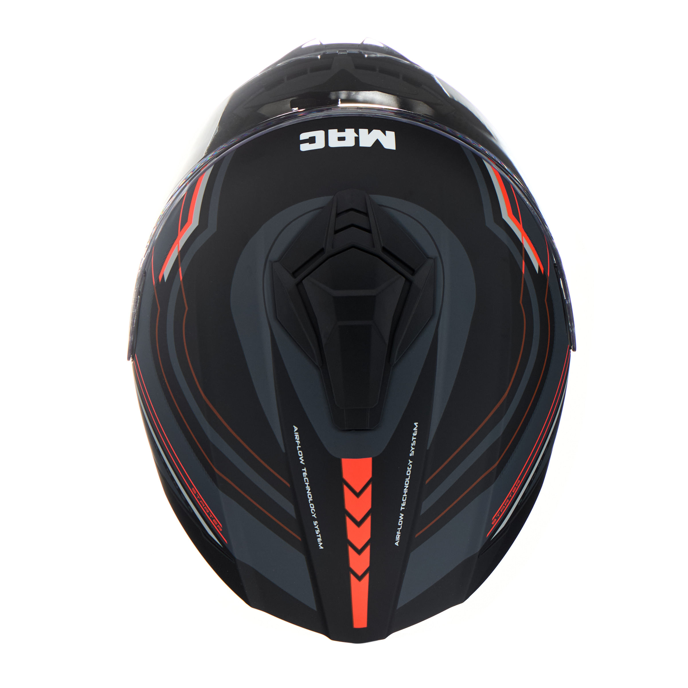 Casco MAC 801 Starter Renner Gris / Naranja / Mate