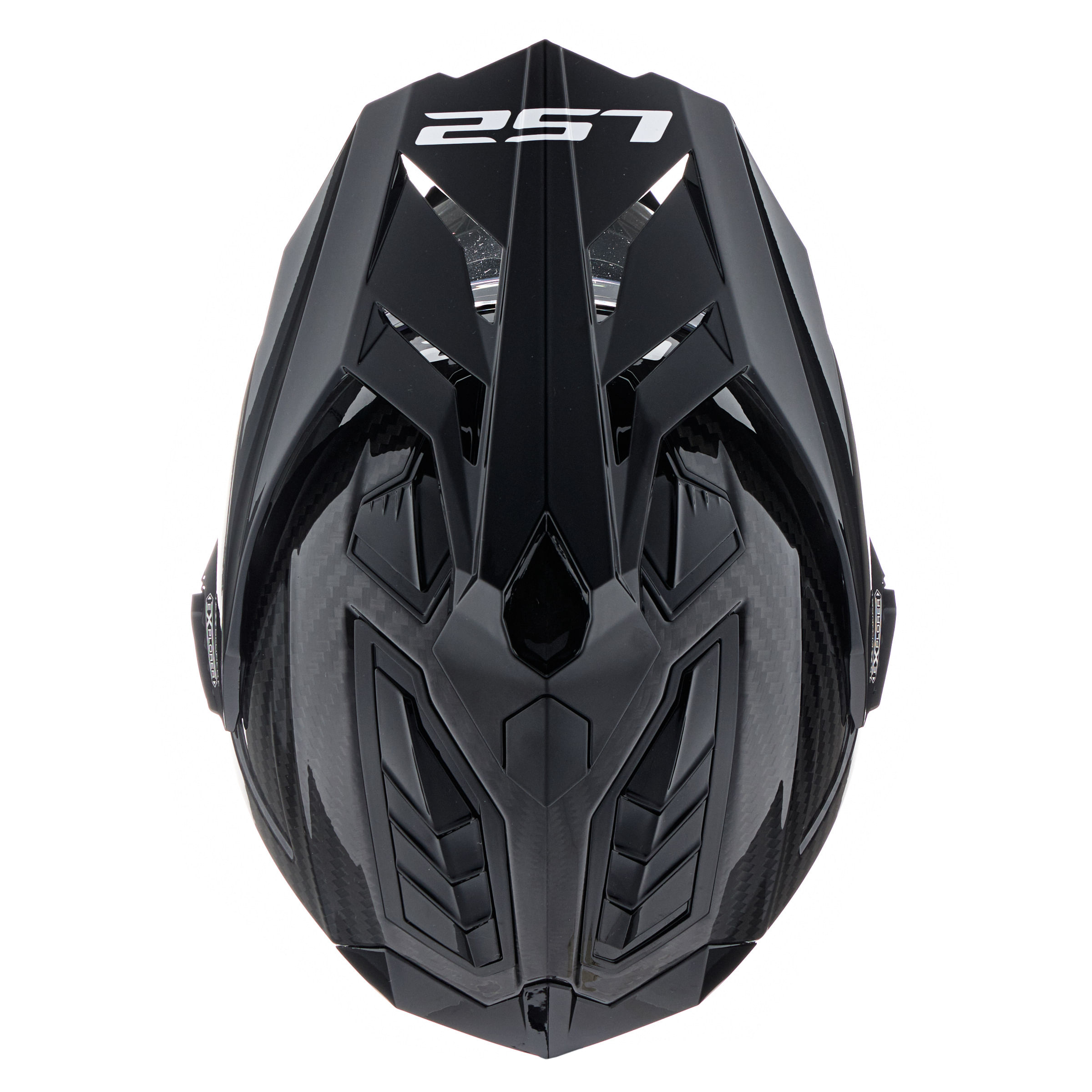 Casco LS2 701 Explorer Carbono Solid Negro / Brillo