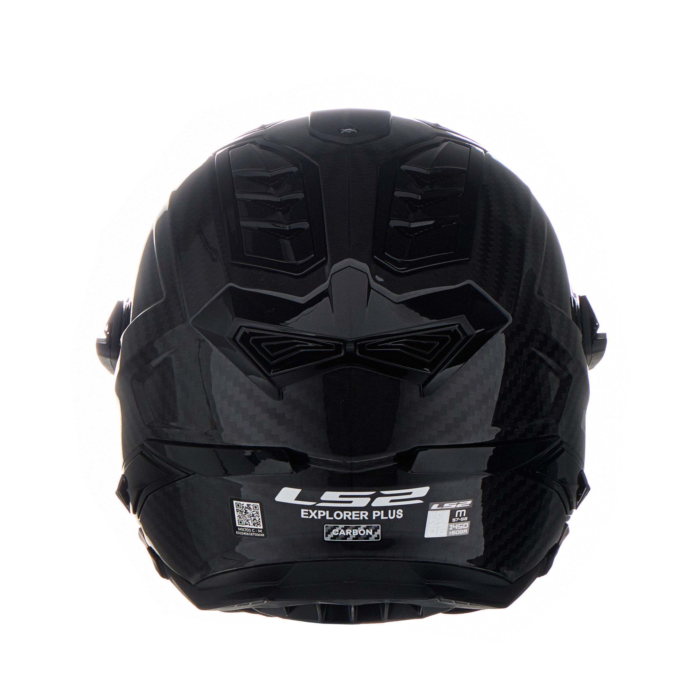 Casco LS2 701 Explorer Carbono Solid Negro / Brillo