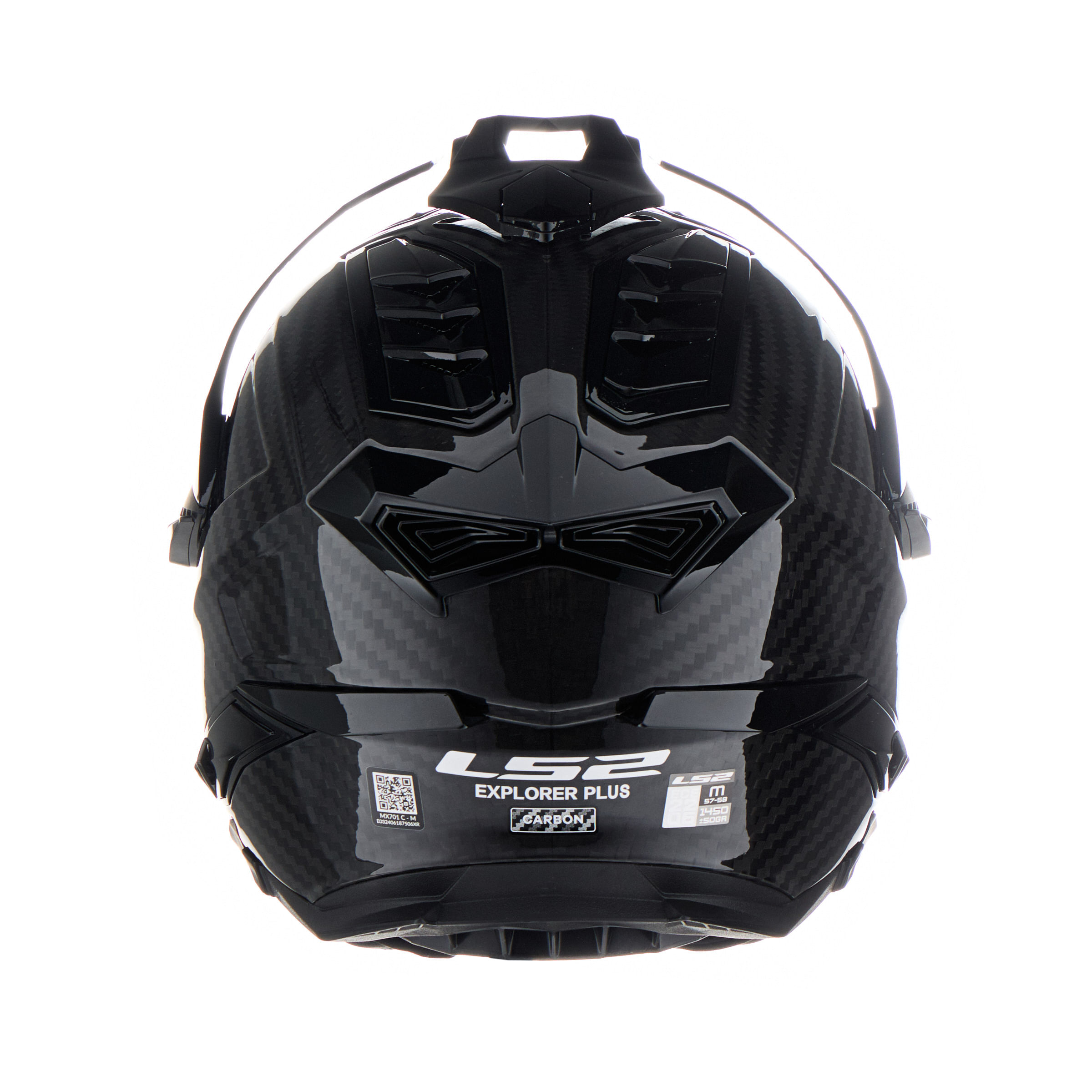 Casco LS2 701 Explorer Carbono Solid Negro / Brillo