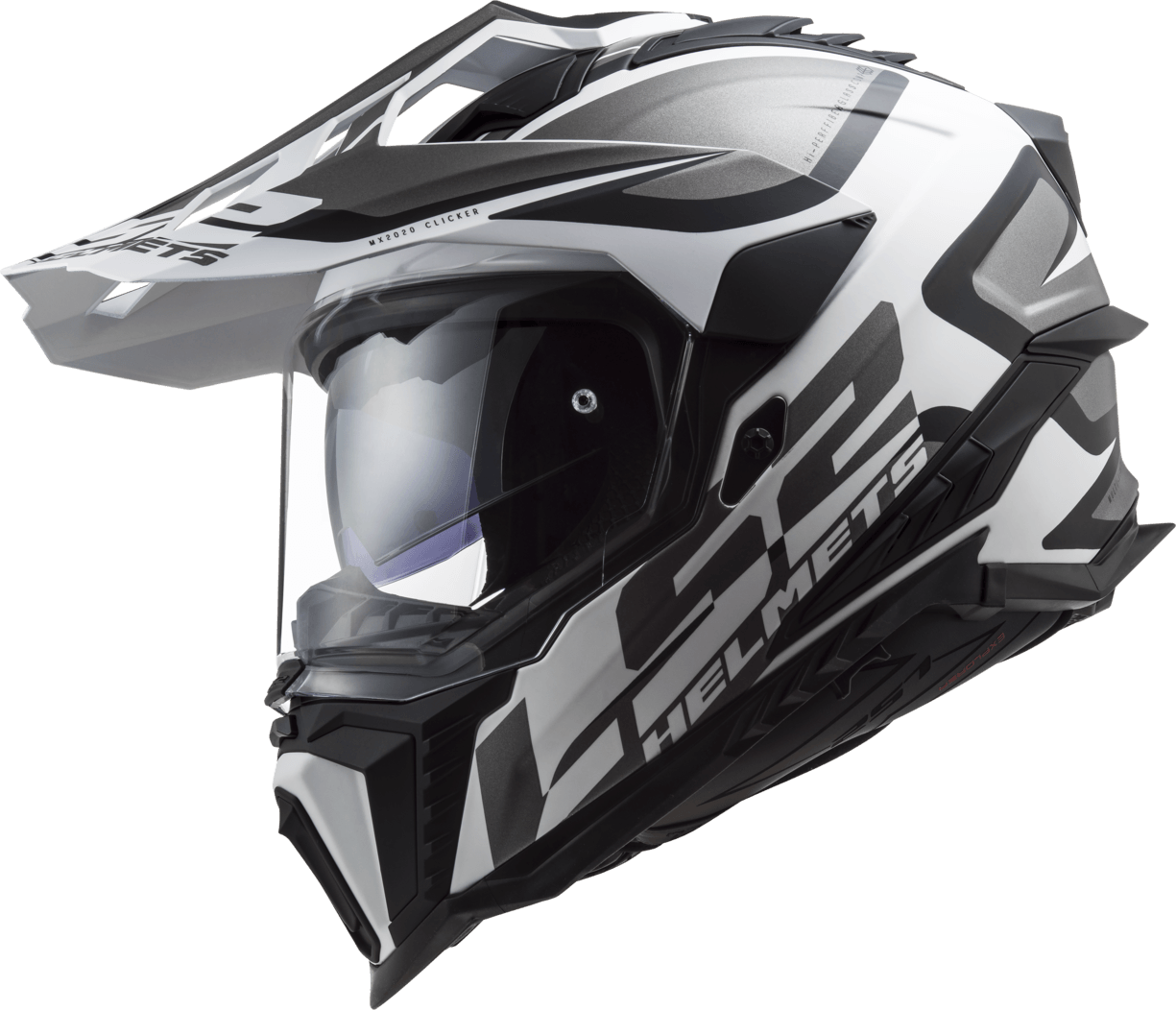 Casco LS2 701 Explorer Alter Negro / Blanco / Mate