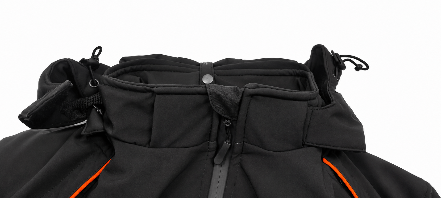 Campera NTO Zip Zero Hombre Negro / Rojo
