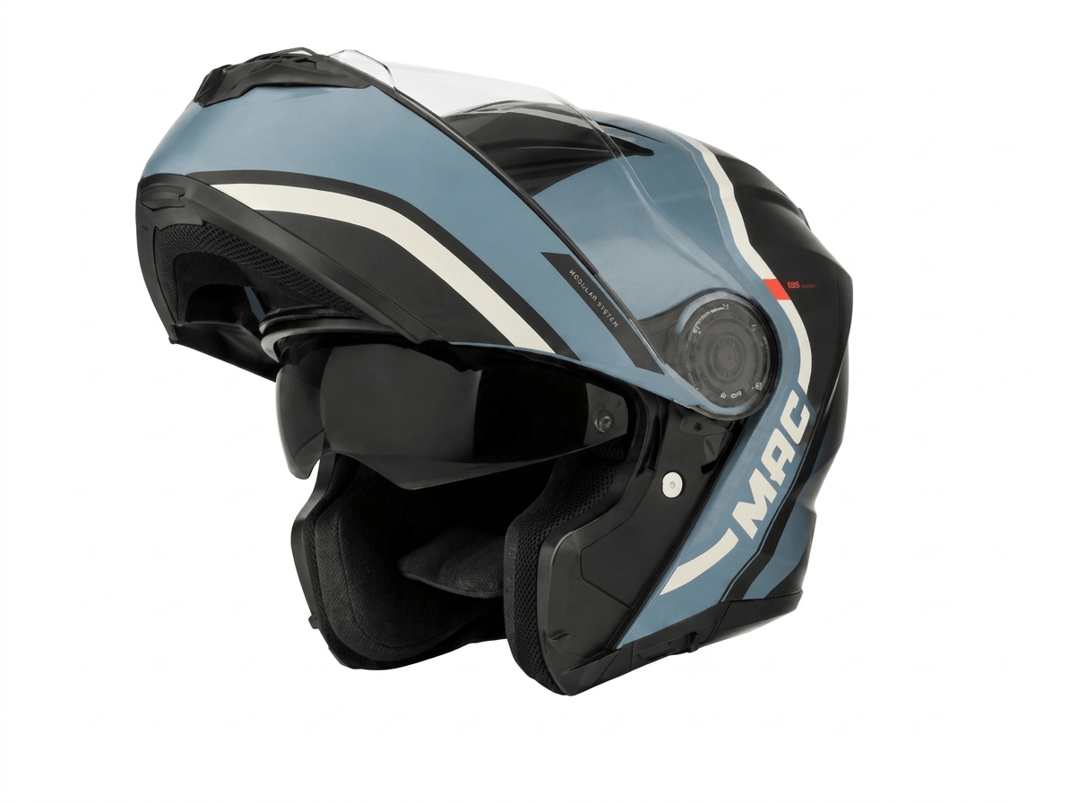 Casco MAC 908 Rock Albarn Negro / Gris / Mate