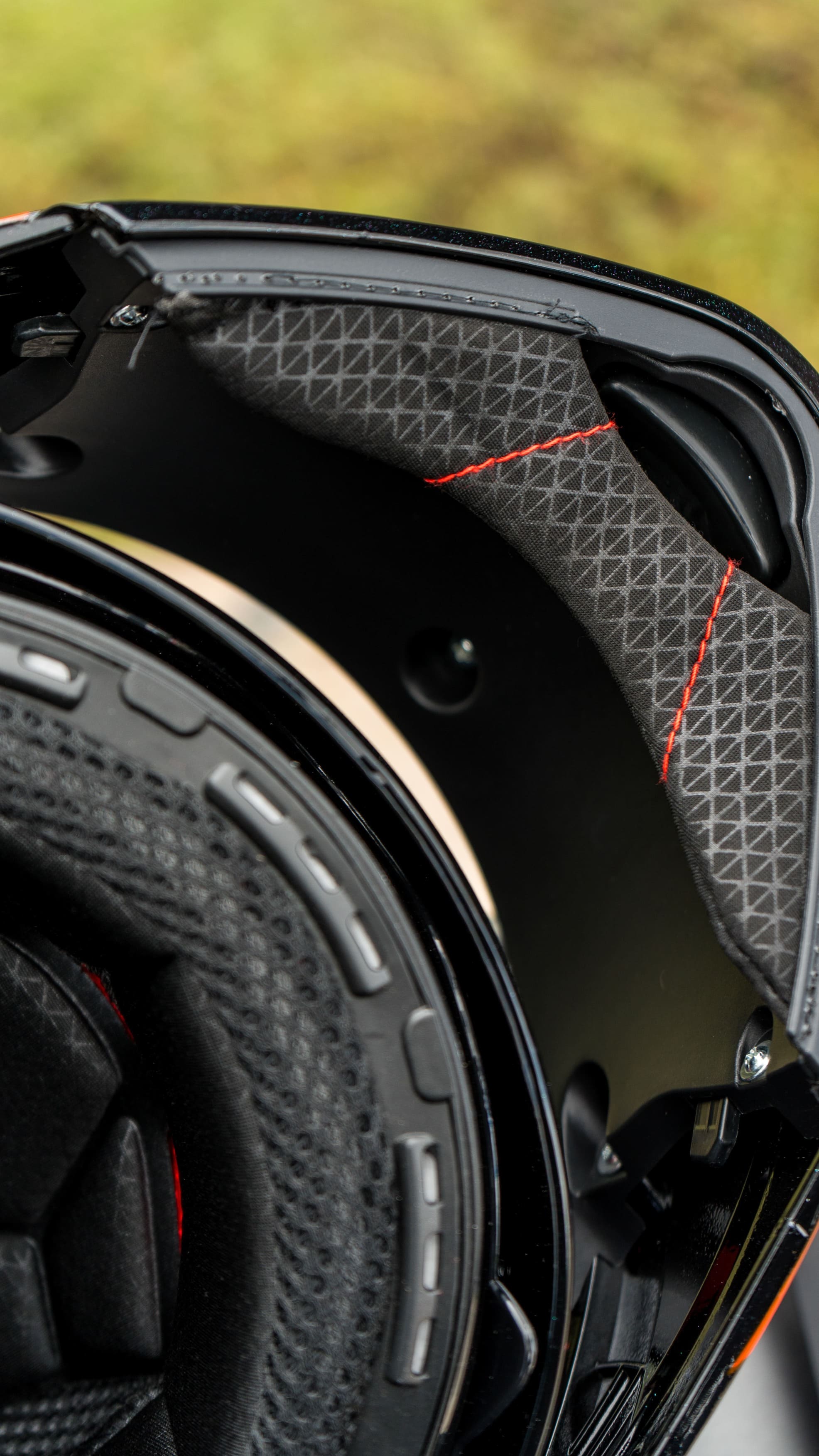 Casco Urbax 911 Atlas Diablo Negro / Rojo / Brillo