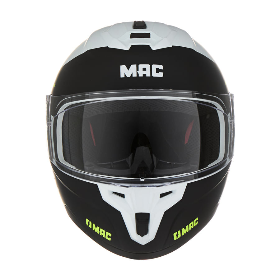 Casco MAC 070 Volt Rodak Negro / Blanco / Mate