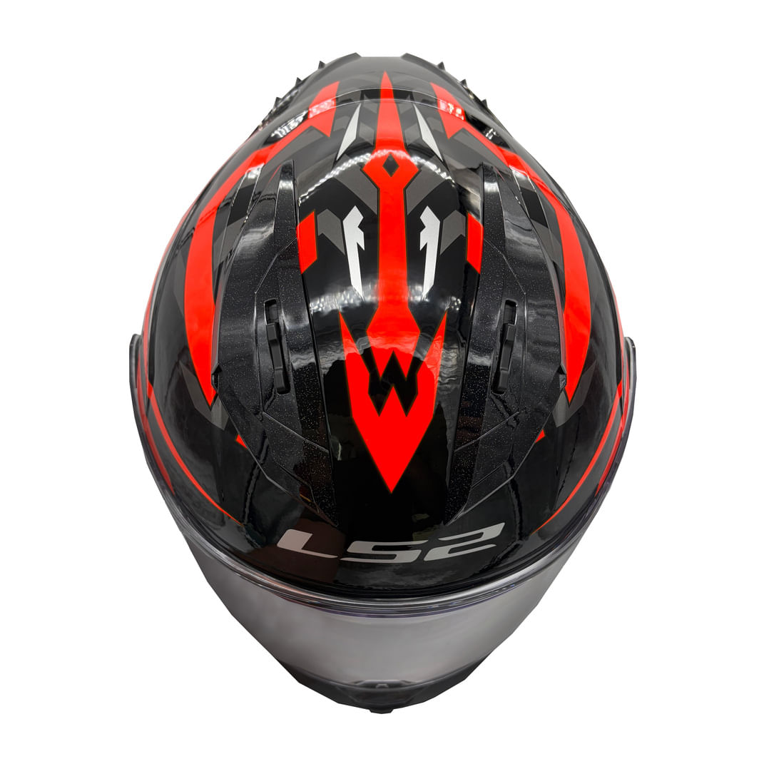 Casco LS2 806 Fusion Aere Negro / Rojo / Brillo