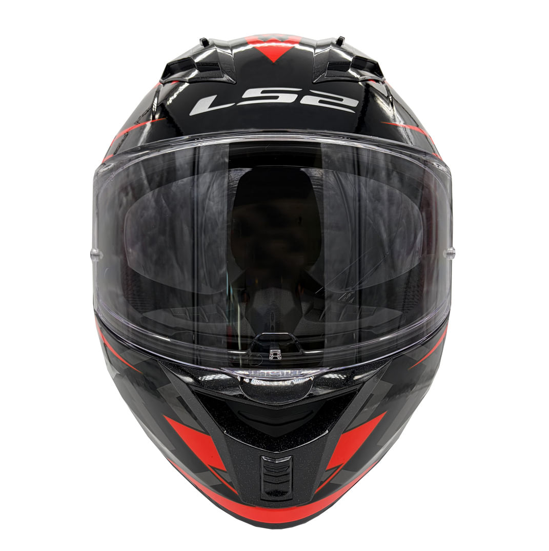 Casco LS2 806 Fusion Aere Negro / Rojo / Brillo