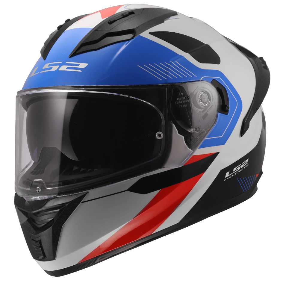 Casco LS2 806 Fusion Razor Blanco / Rojo / Brillo