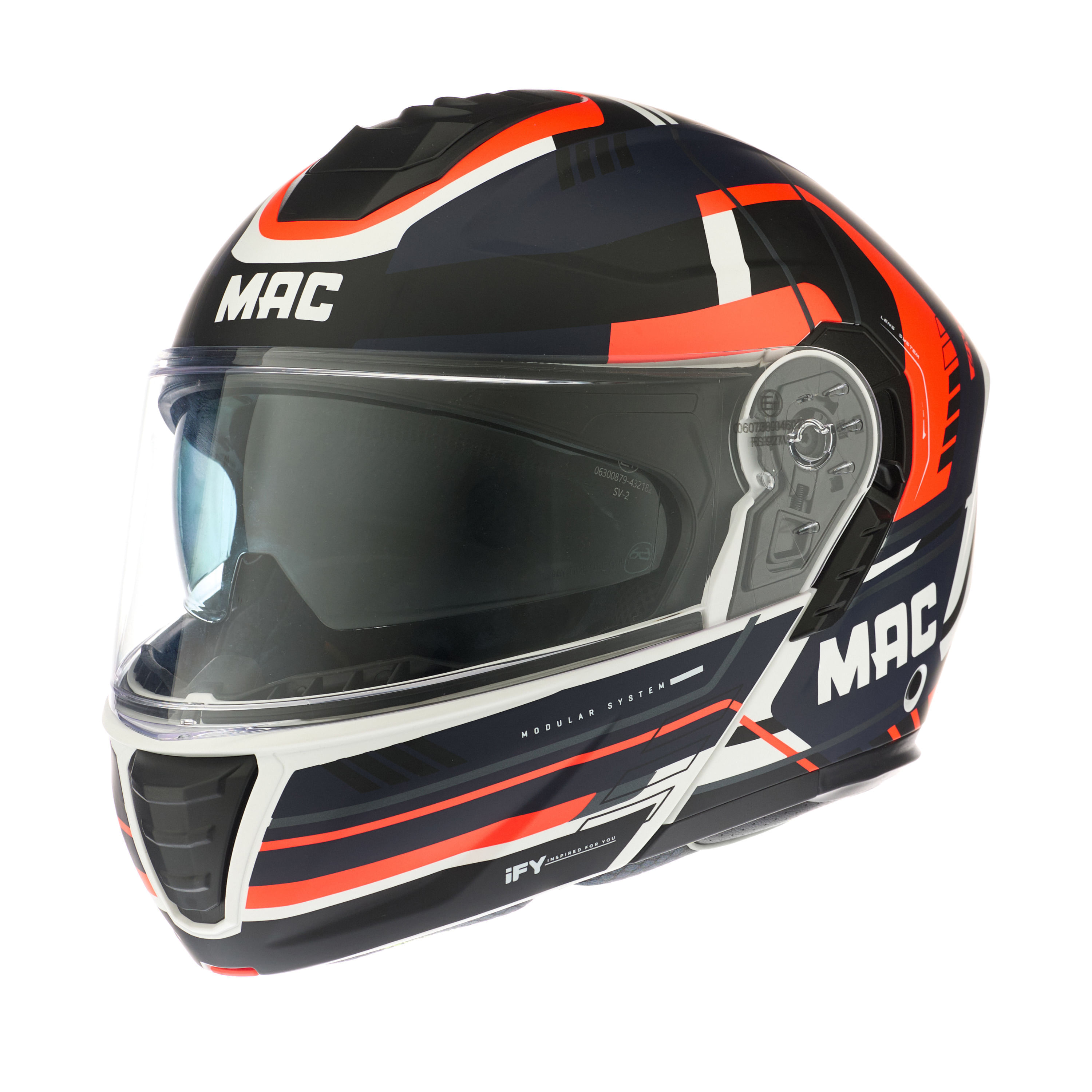 Casco MAC 917 Onyx Pulse Rojo / Azul / Mate