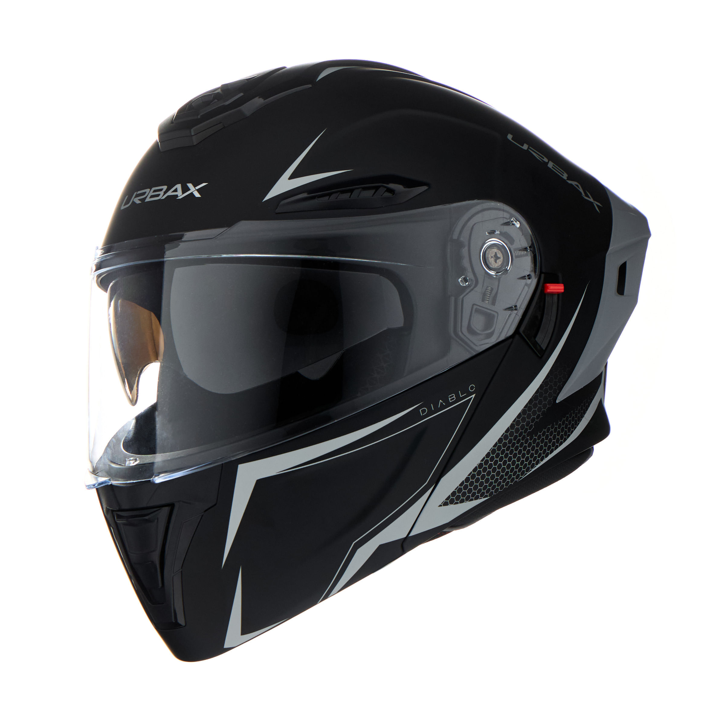 Casco Urbax 911 Atlas Diablo Negro / Gris / Mate