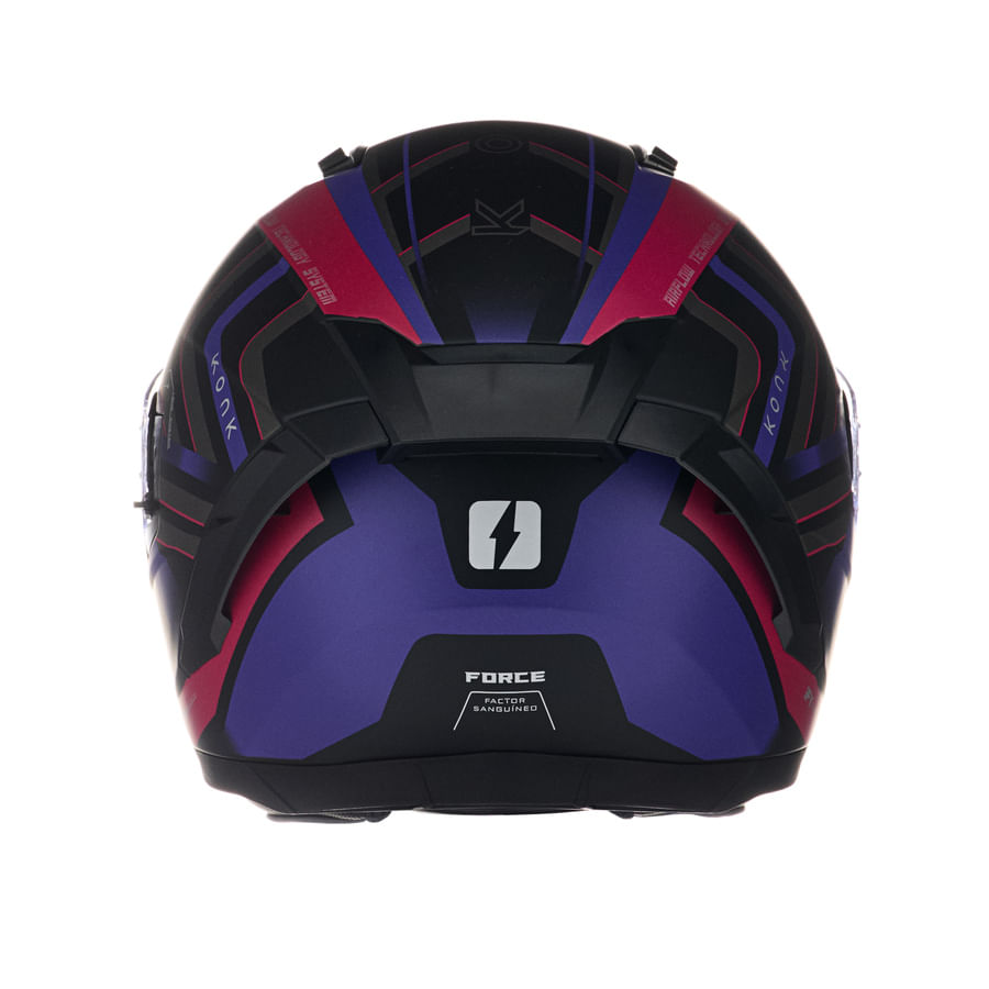 Casco MAC 069 Force Konk Negro / Rosa / Mate