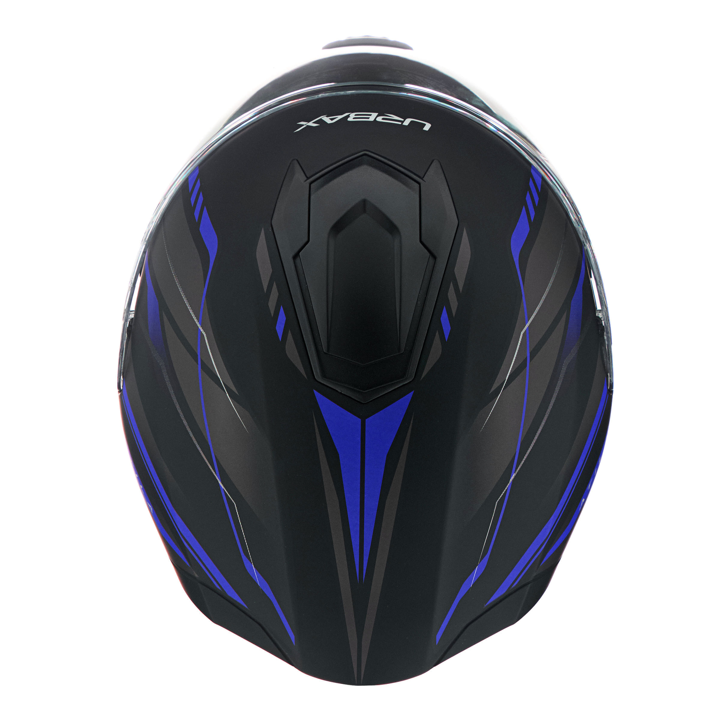 Casco Urbax 018 Mito Atila Negro / Azul / Mate