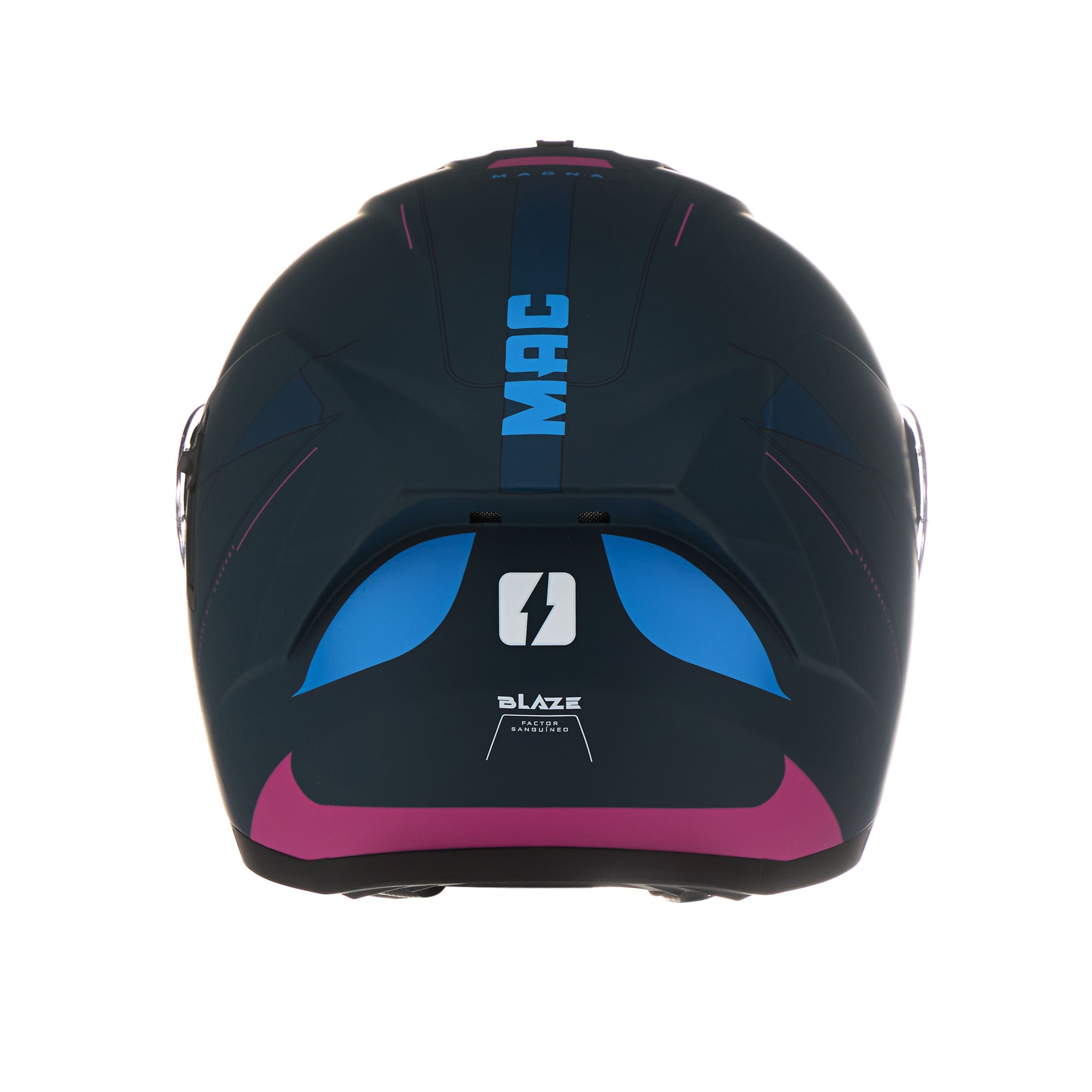 Casco MAC 166 Blaze Magma Azul / Rosa / Mate