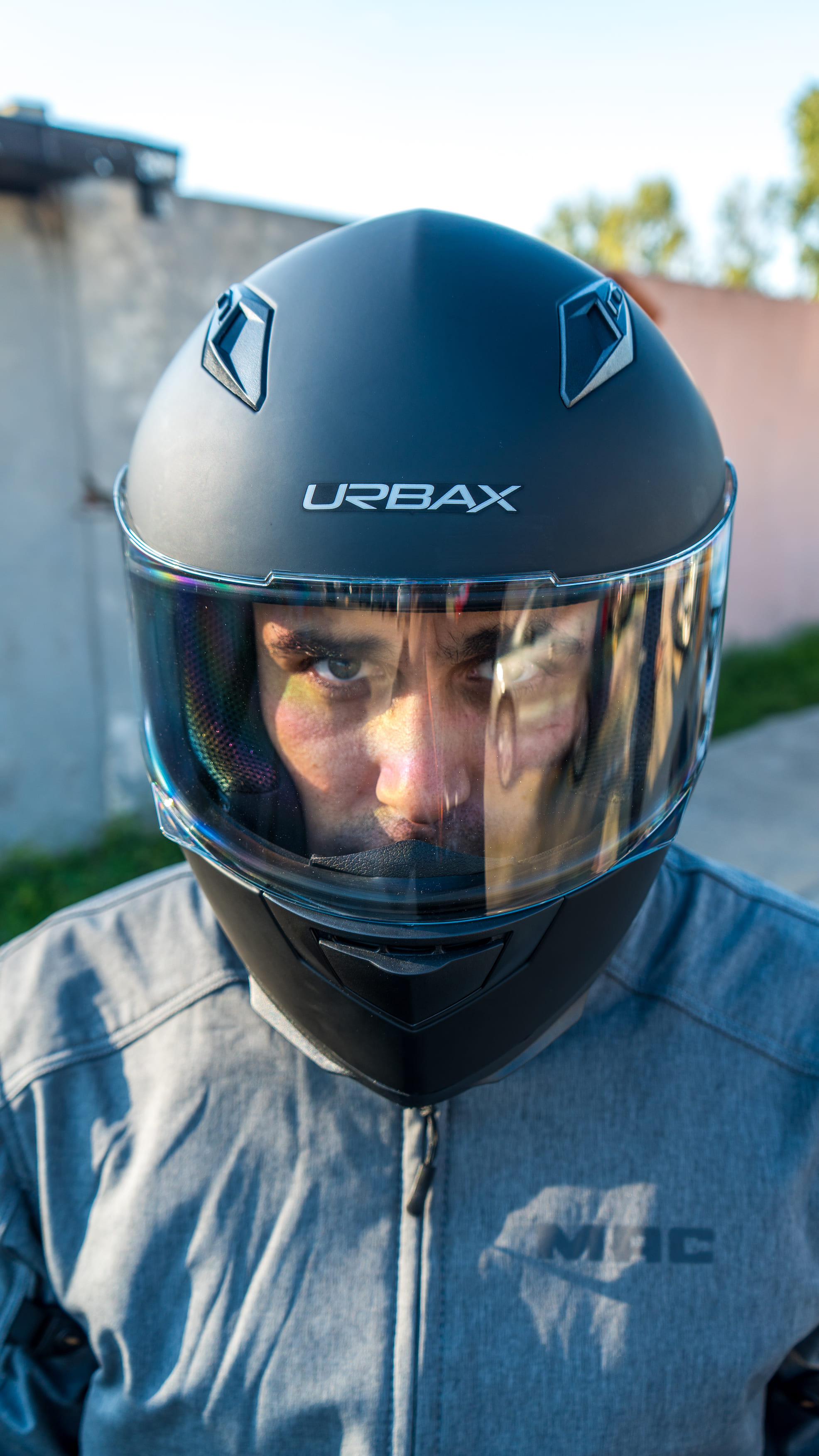 Casco Urbax 313 Ava Solid Negro / Mate