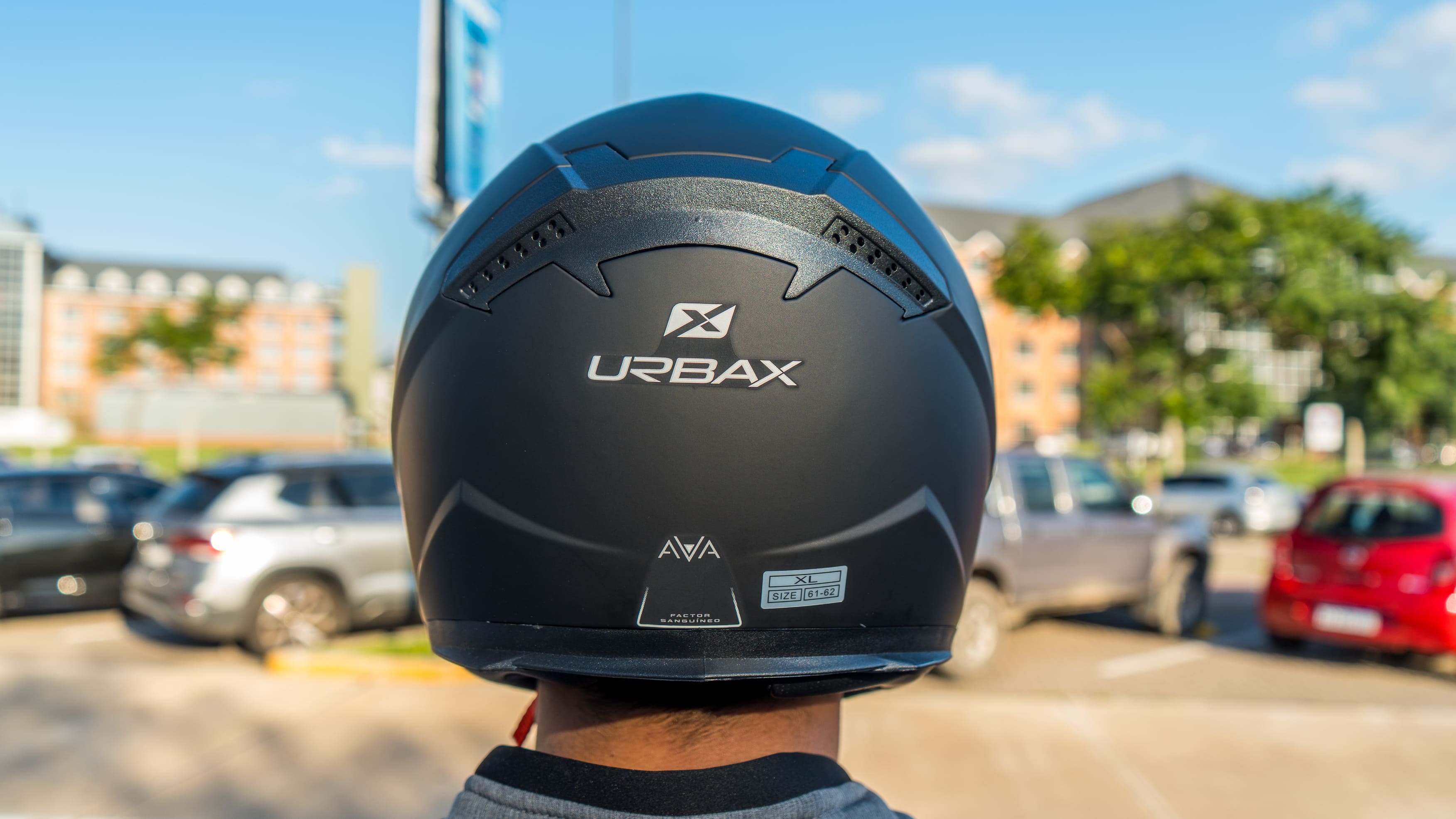 Casco Urbax 313 Ava Solid Negro / Mate