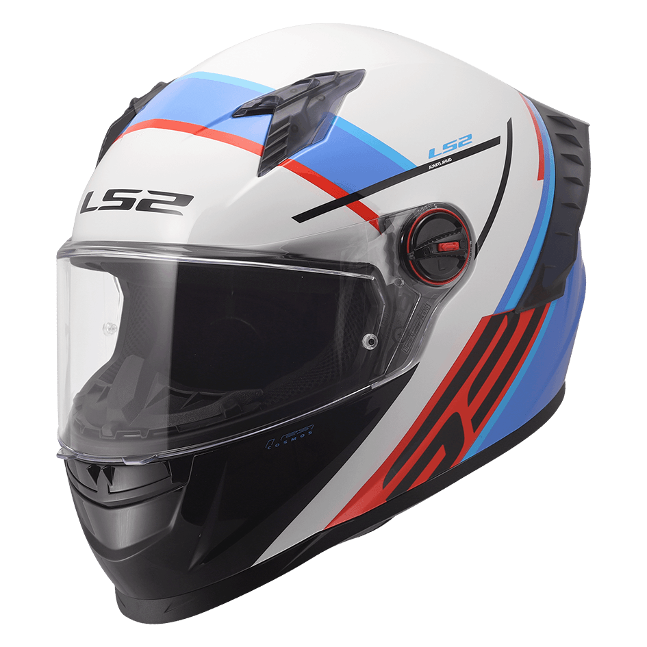 Casco LS2 816 Cosmos Vortice Blanco / Azul / Brillo