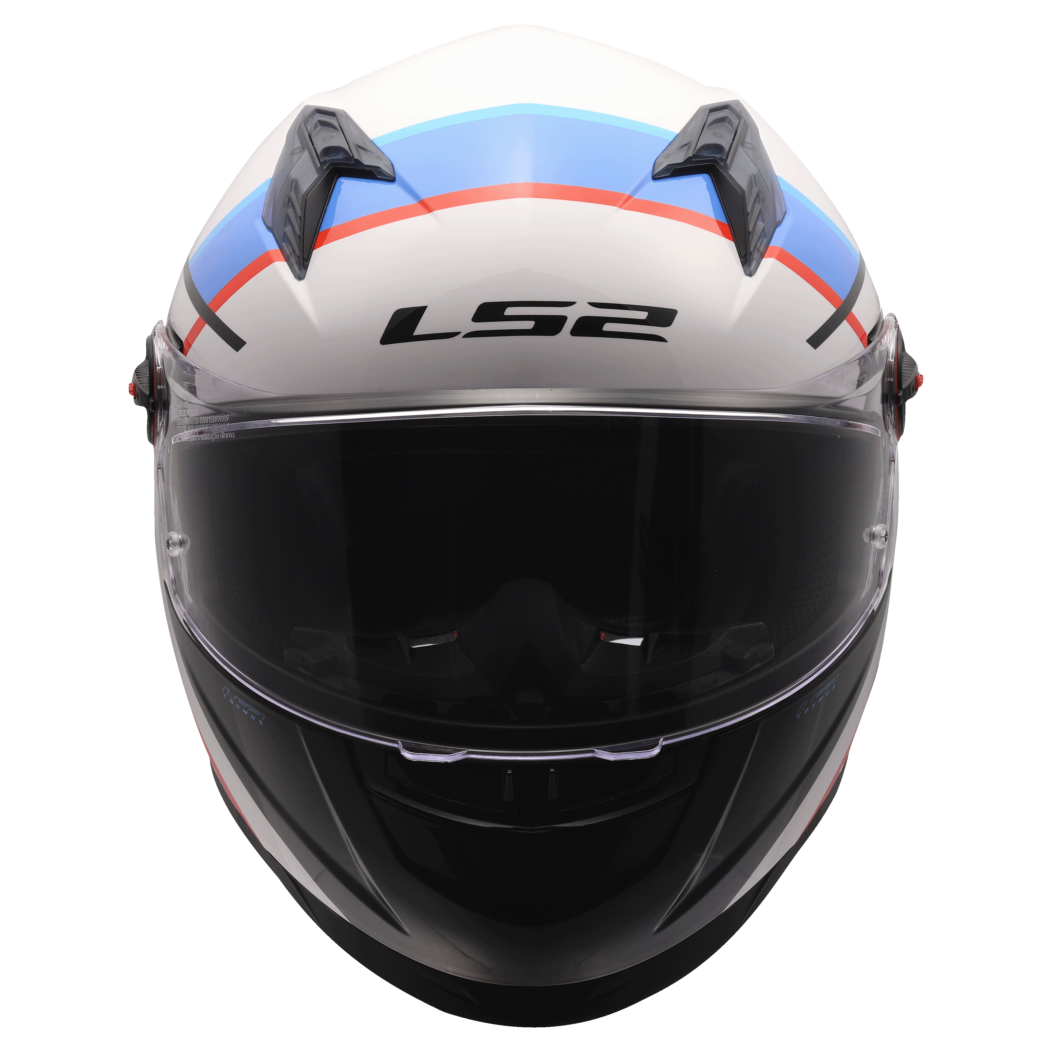 Casco LS2 816 Cosmos Vortice Blanco / Azul / Brillo