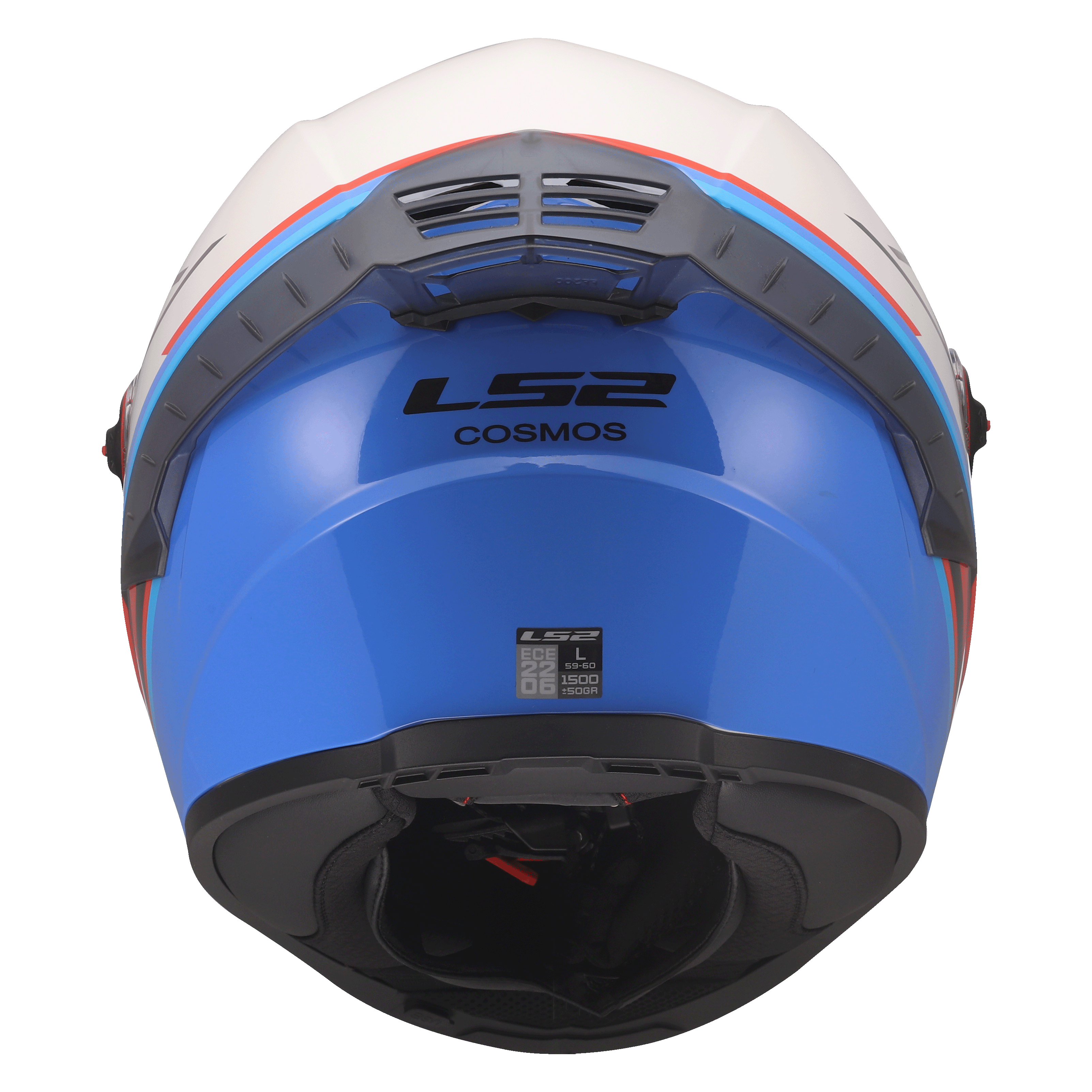 Casco LS2 816 Cosmos Vortice Blanco / Azul / Brillo