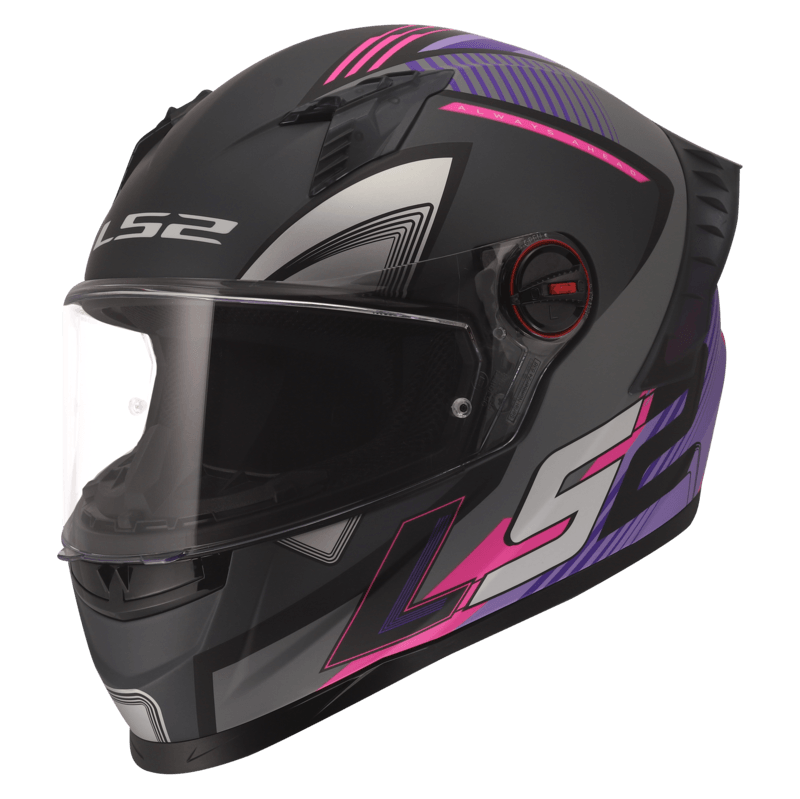 Casco LS2 816 Cosmos Cityrider Titanium / Violeta / Mate