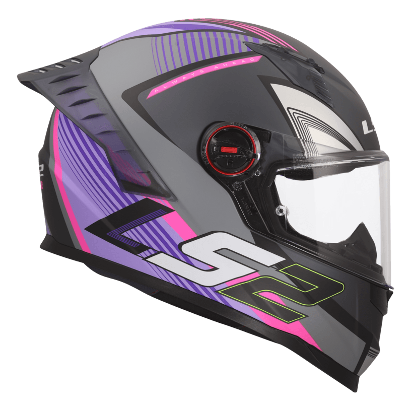 Casco LS2 816 Cosmos Cityrider Titanium / Violeta / Mate