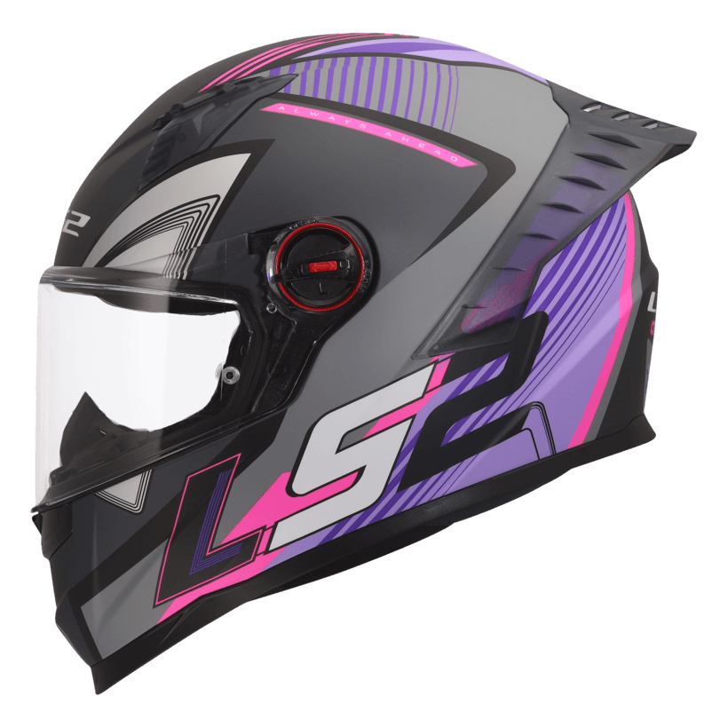 Casco LS2 816 Cosmos Cityrider Titanium / Violeta / Mate