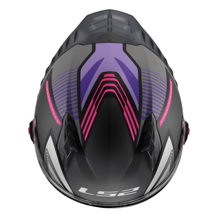 Casco LS2 816 Cosmos Cityrider Titanium / Violeta / Mate