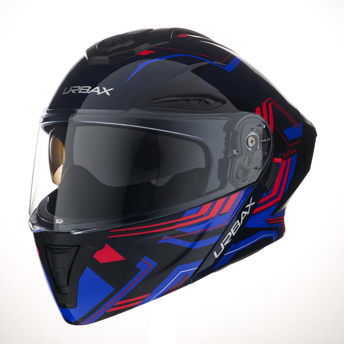 Casco Urbax 911 Atlas Duna Azul / Rojo / Brillo