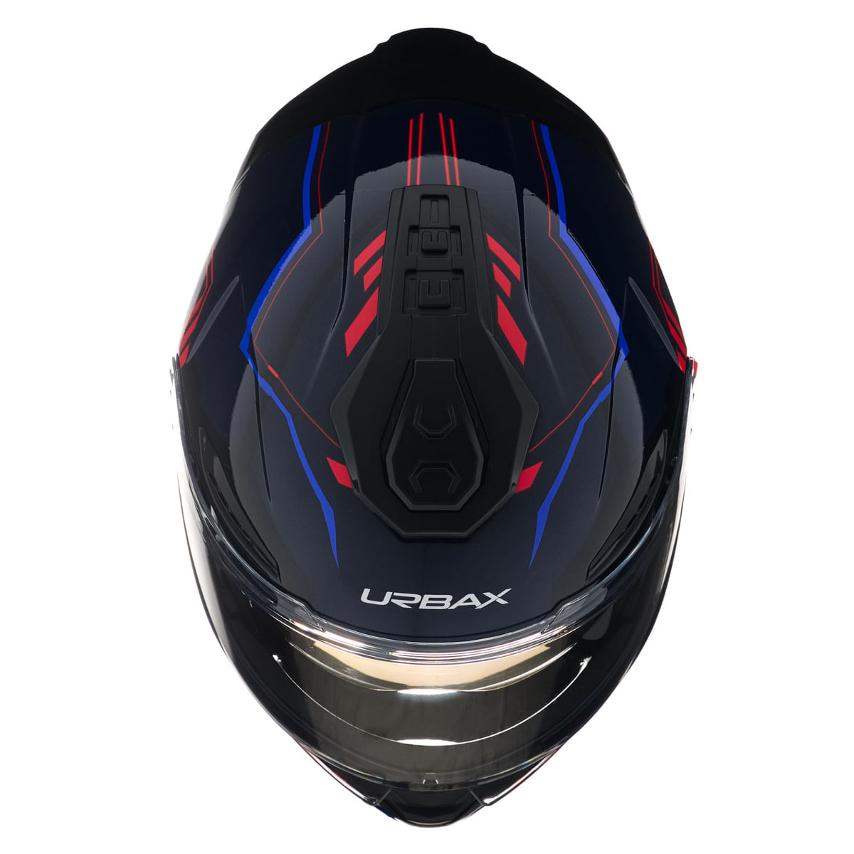 Casco Urbax 911 Atlas Duna Azul / Rojo / Brillo