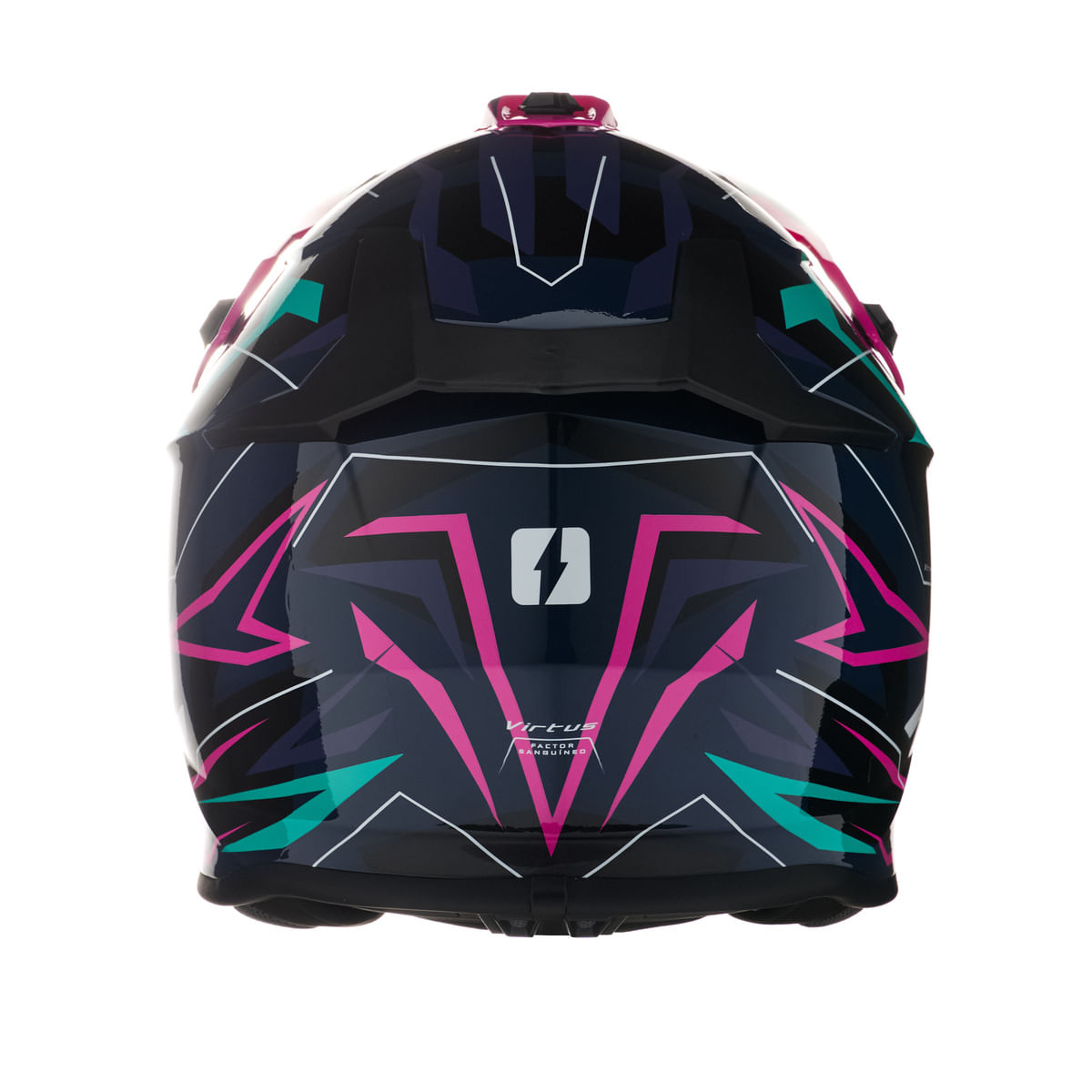 Casco MAC 609 Virtus Torken Rosa / Gris / Brillo