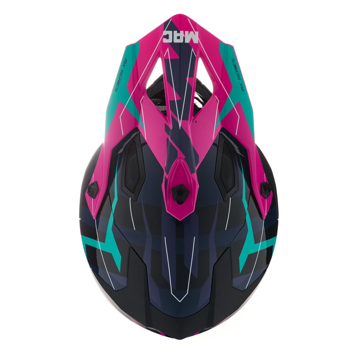 Casco MAC 609 Virtus Torken Rosa / Gris / Brillo