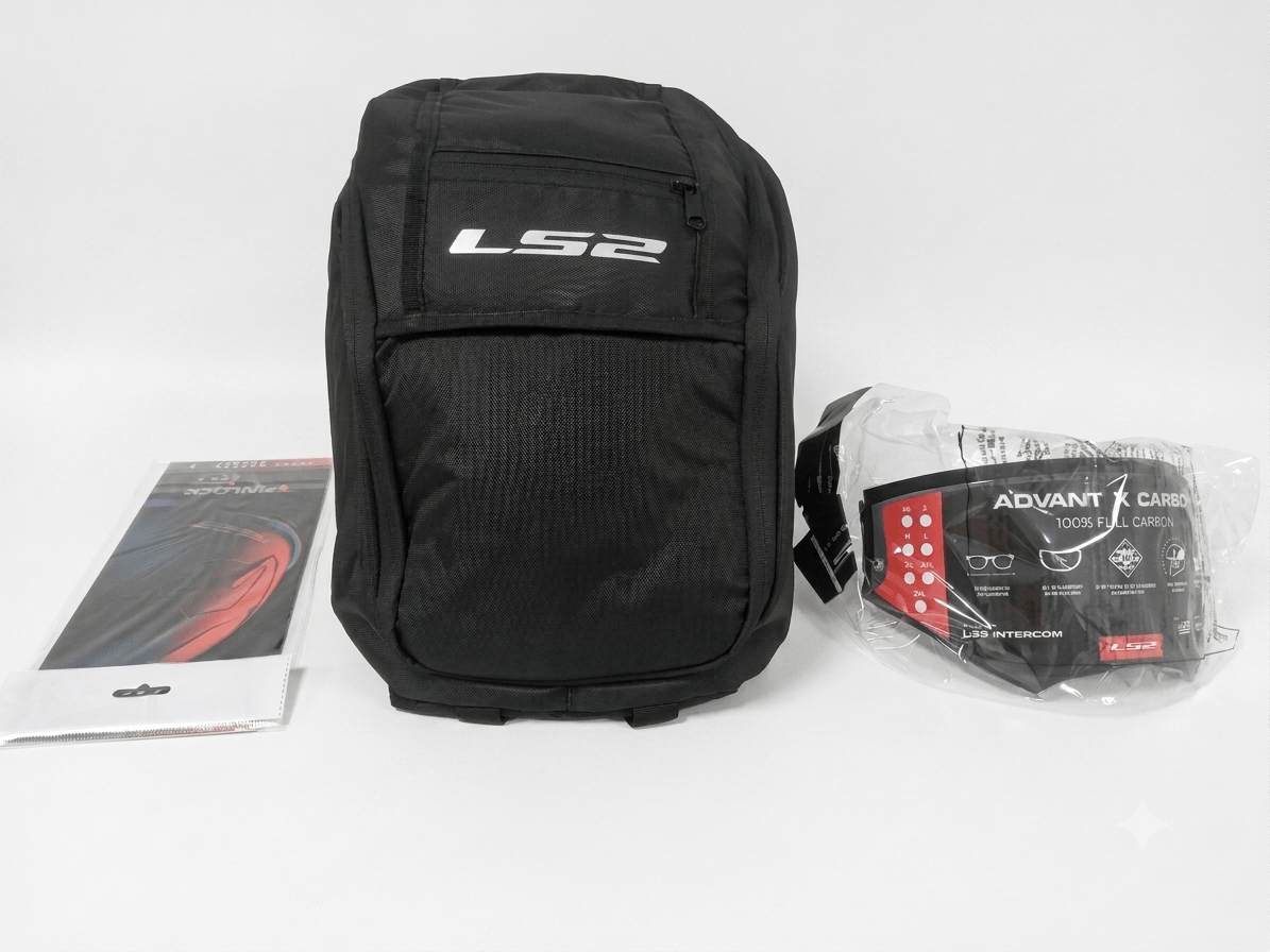 Casco LS2 901 Advant X Carbono Future II Rojo / Brillo