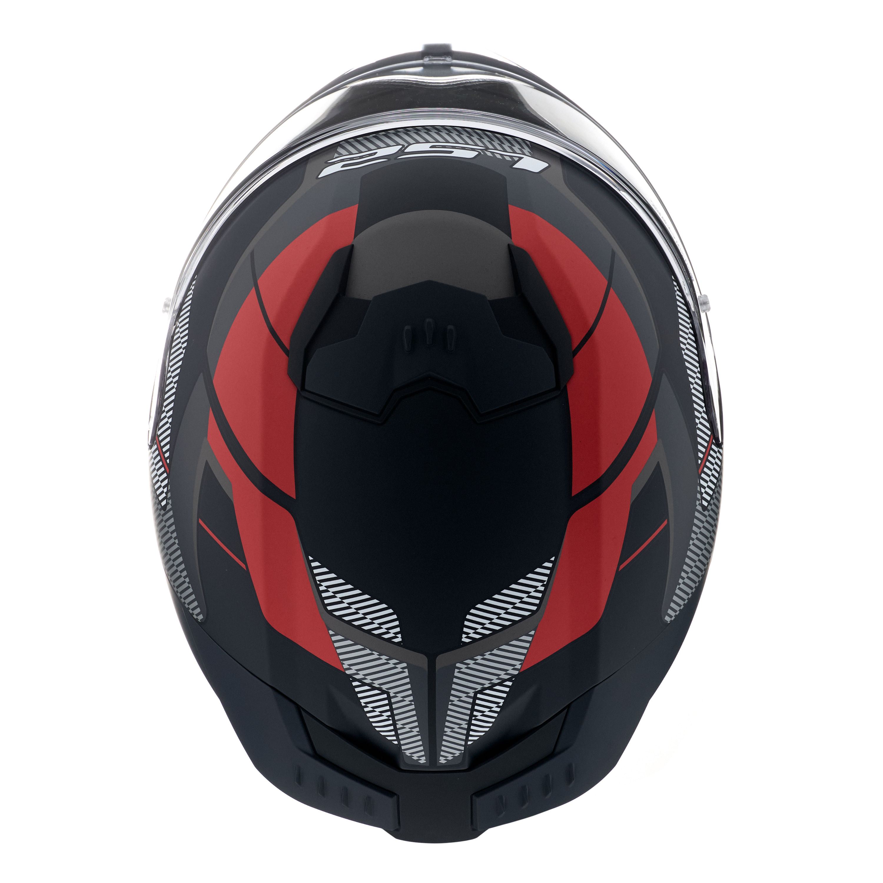 Casco LS2 808 Stream II Road Titanium Gris / Rojo / Mate